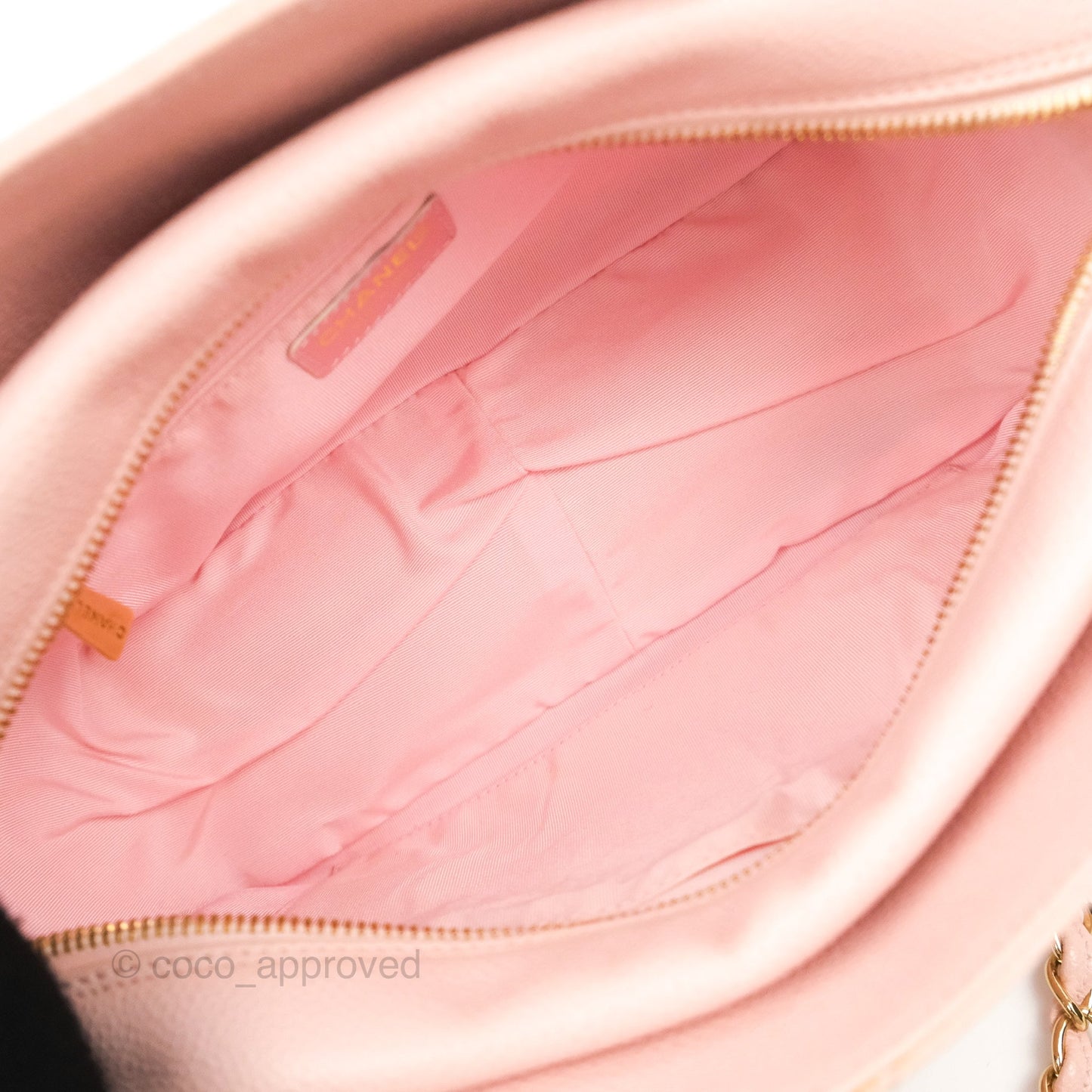 Chanel PTT Petite Timeless Shopping Tote Bag Pink Caviar Gold Hardware