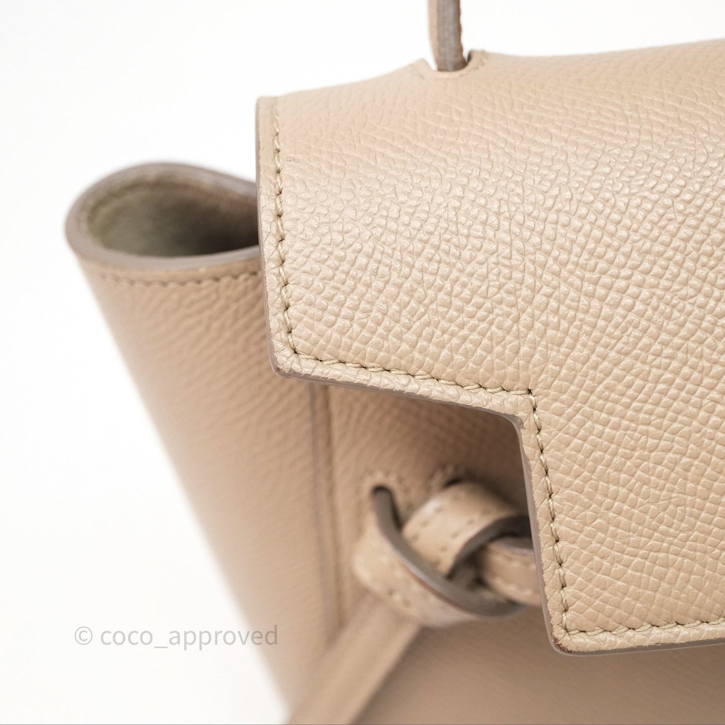 Celine Pico Belt Bag Beige Grained Calfskin Gold Hardware