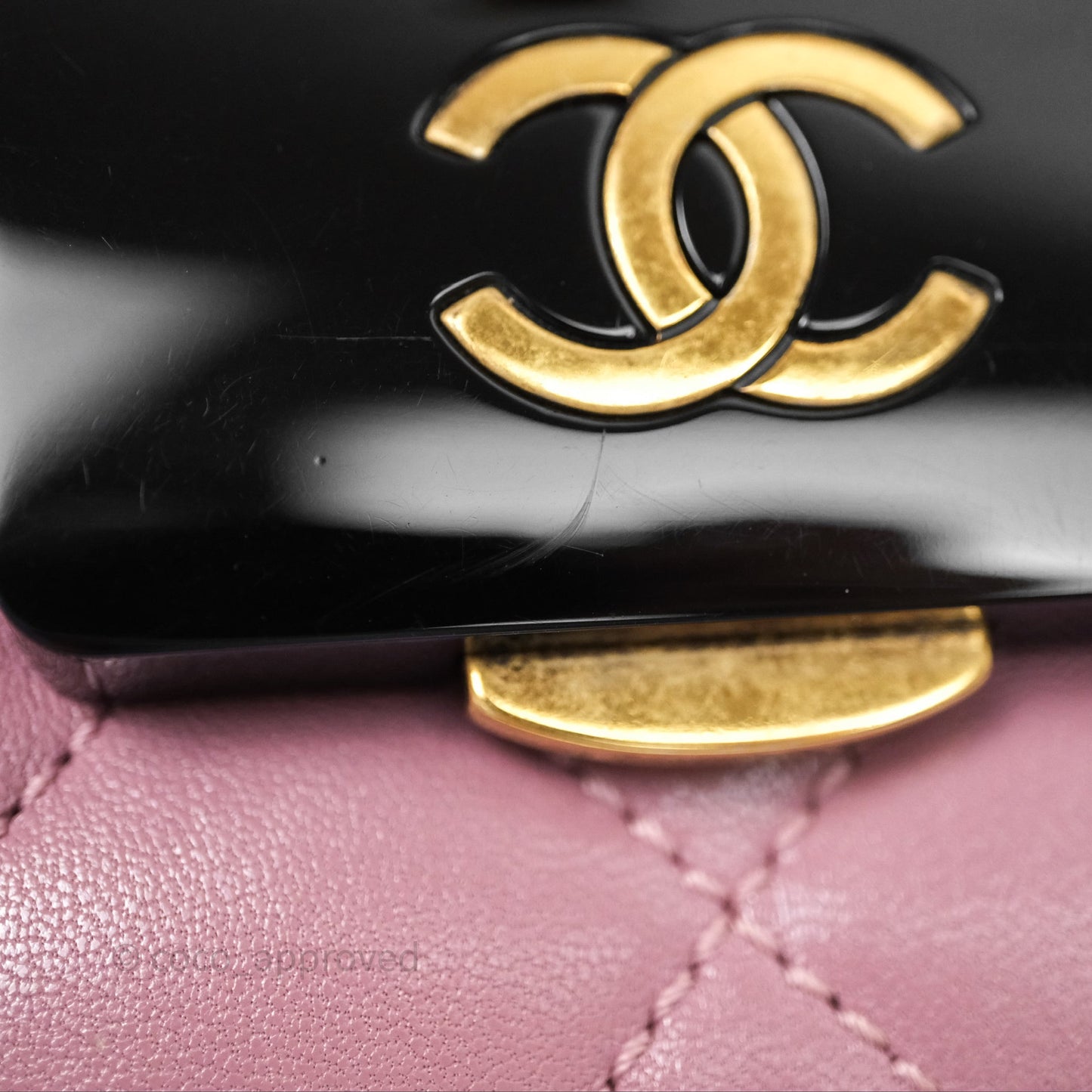 Chanel Beauty Lock Flap Bag Purple Aged Gold Hardware