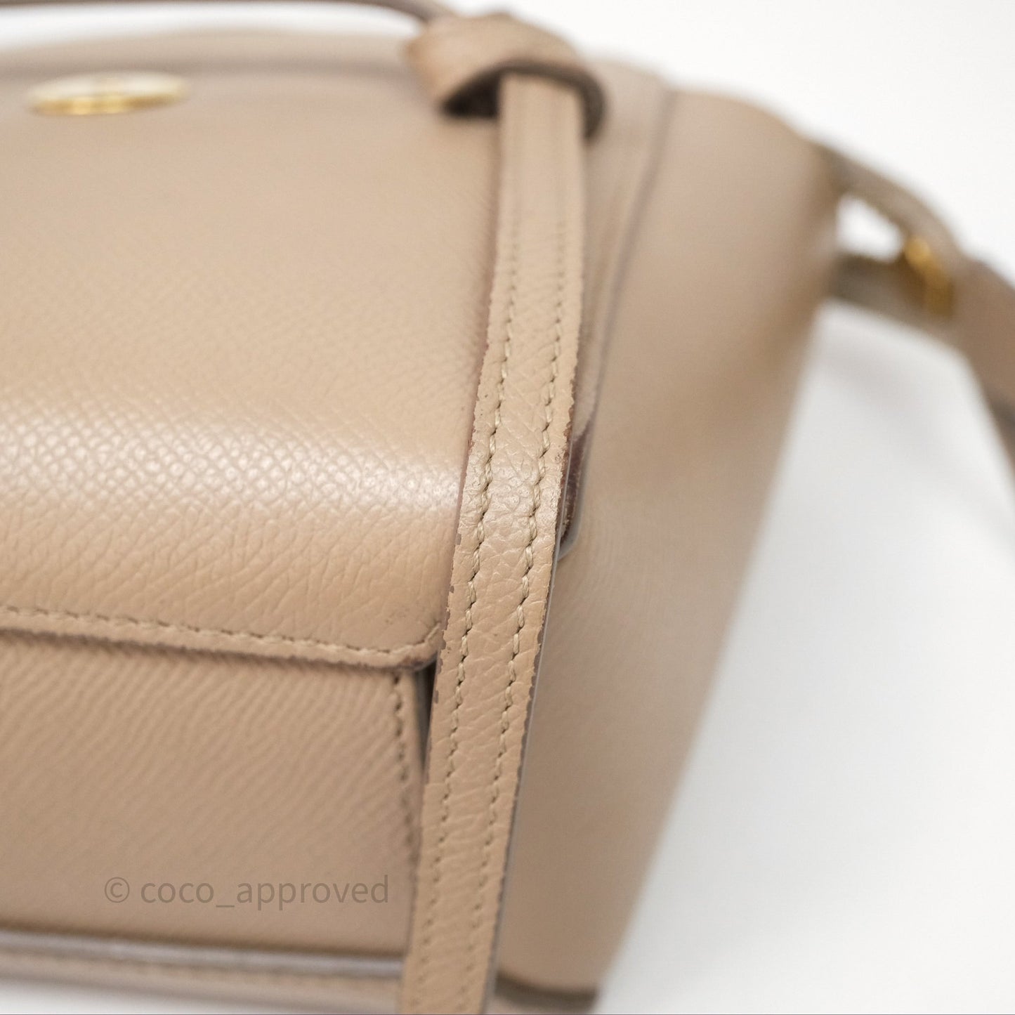 Celine Pico Belt Bag Beige Grained Calfskin Gold Hardware