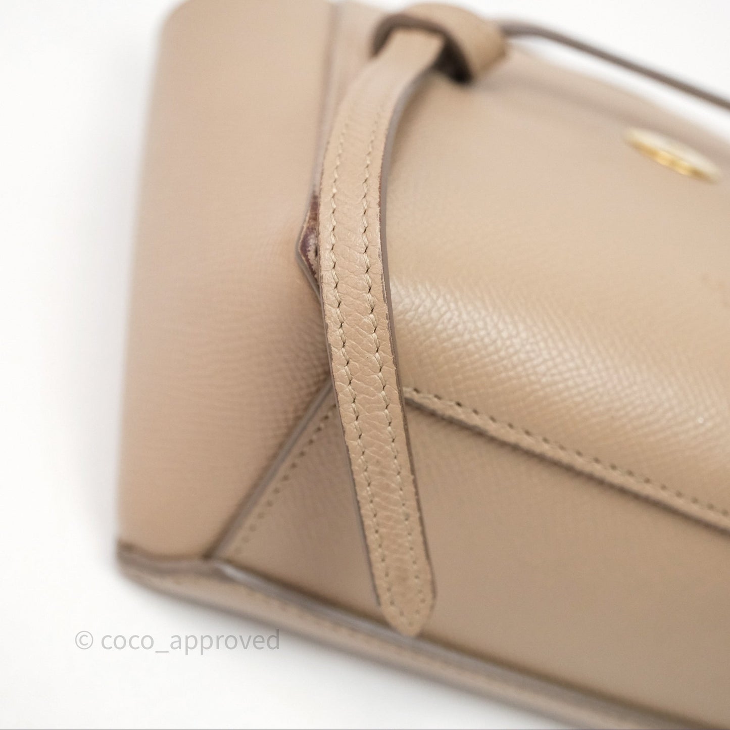 Celine Pico Belt Bag Beige Grained Calfskin Gold Hardware