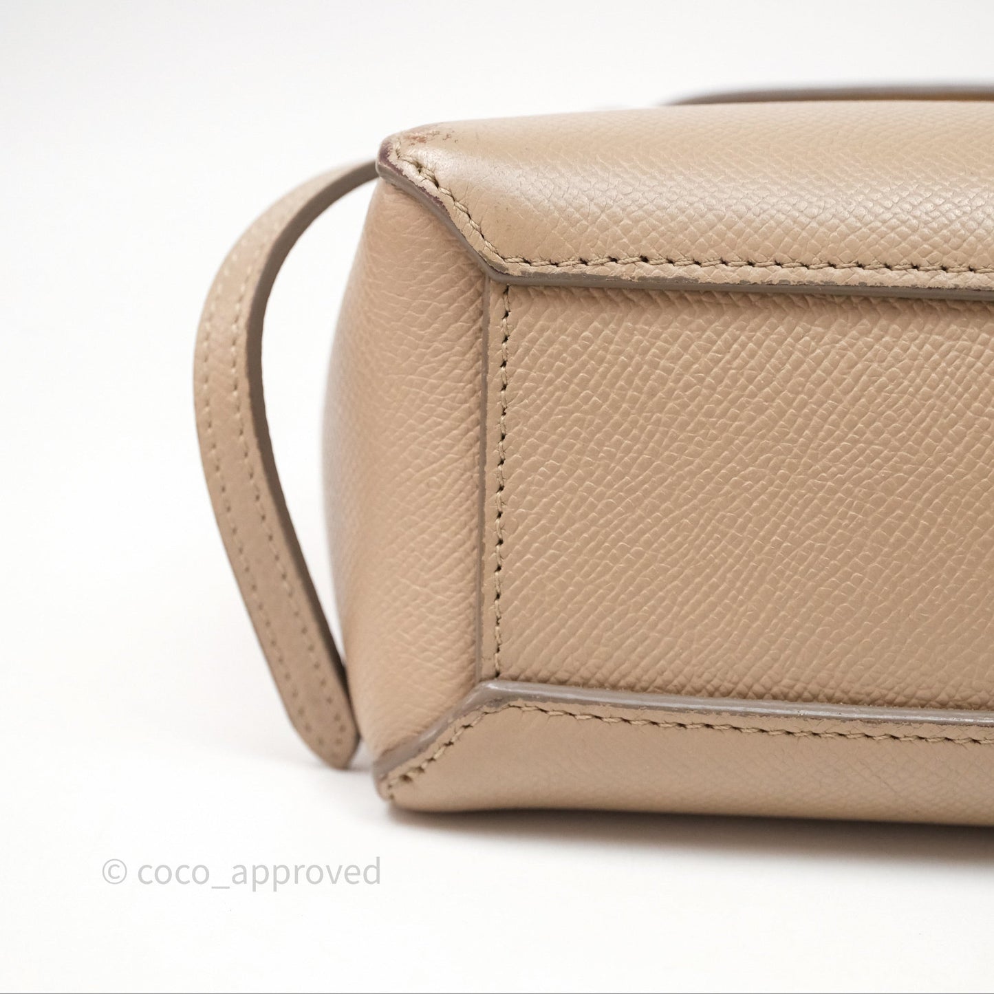 Celine Pico Belt Bag Beige Grained Calfskin Gold Hardware