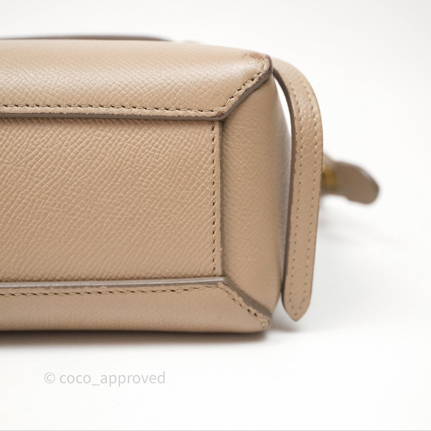 Celine Pico Belt Bag Beige Grained Calfskin Gold Hardware