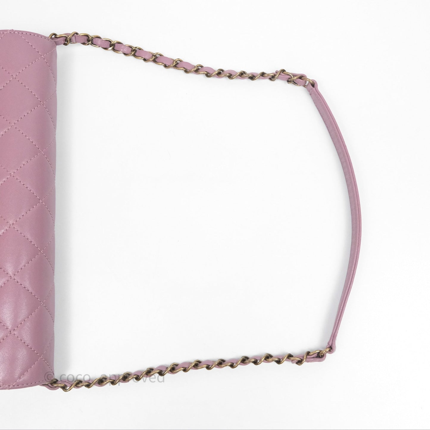 Chanel Beauty Lock Flap Bag Purple Aged Gold Hardware