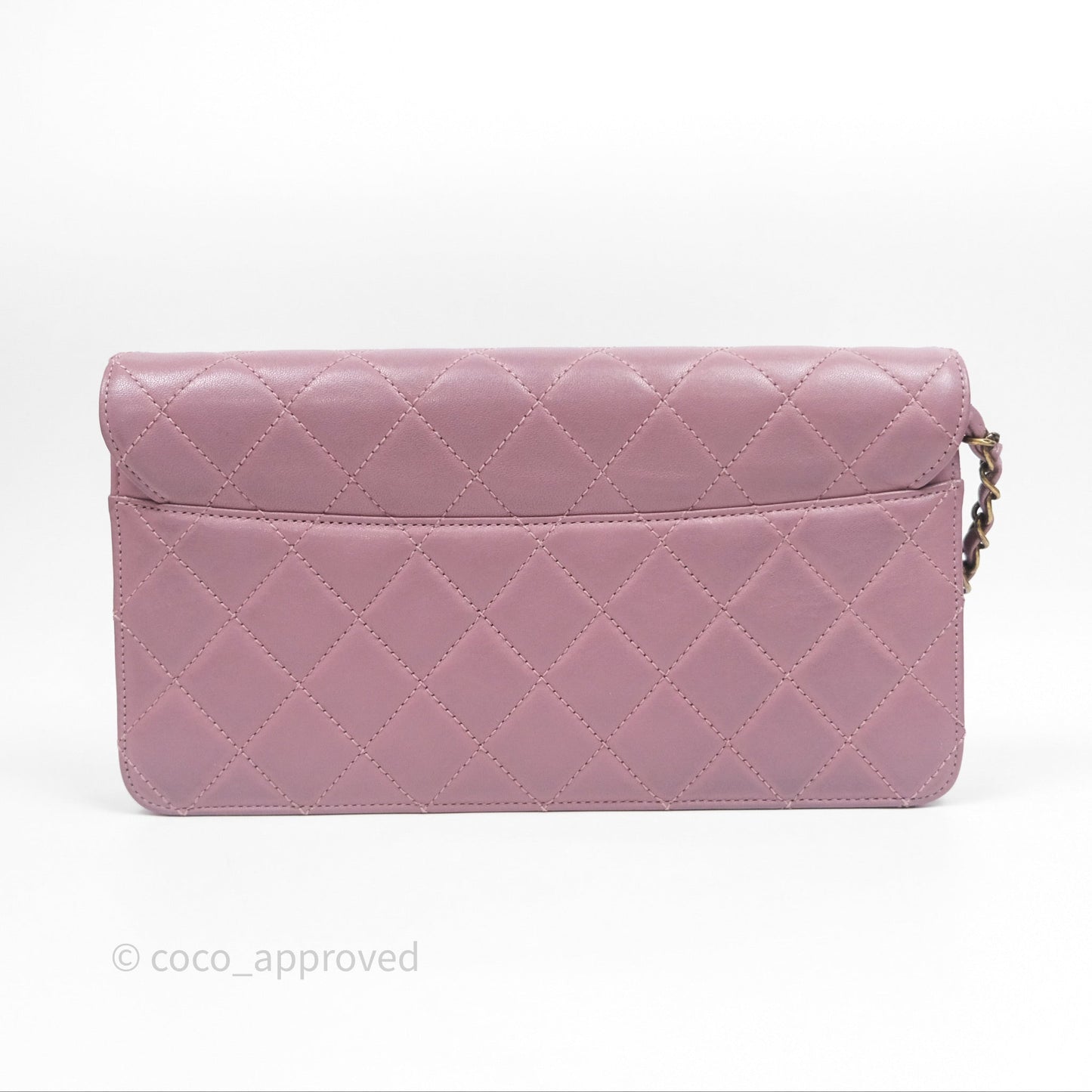 Chanel Beauty Lock Flap Bag Purple Aged Gold Hardware
