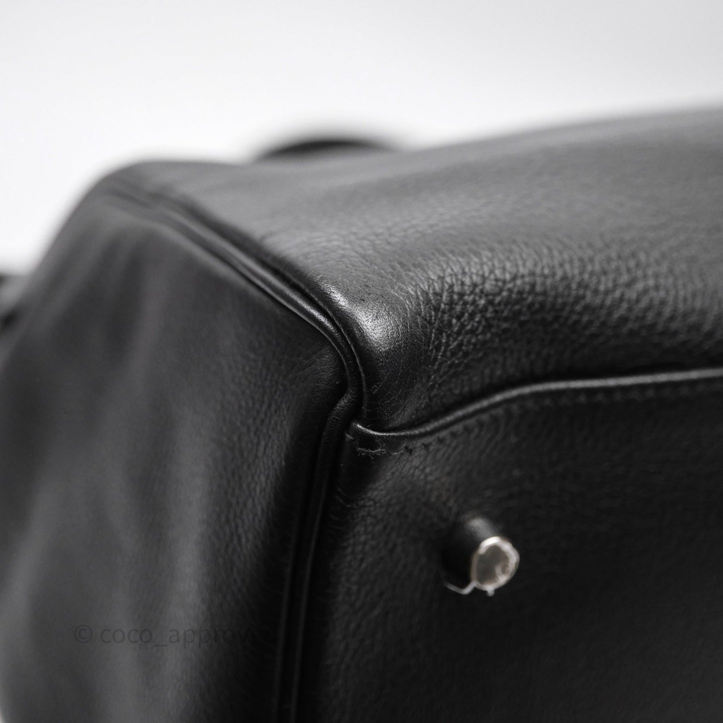 Hermès Kelly Voyage 50 Noir 89 Novillo Palladium Hardware
