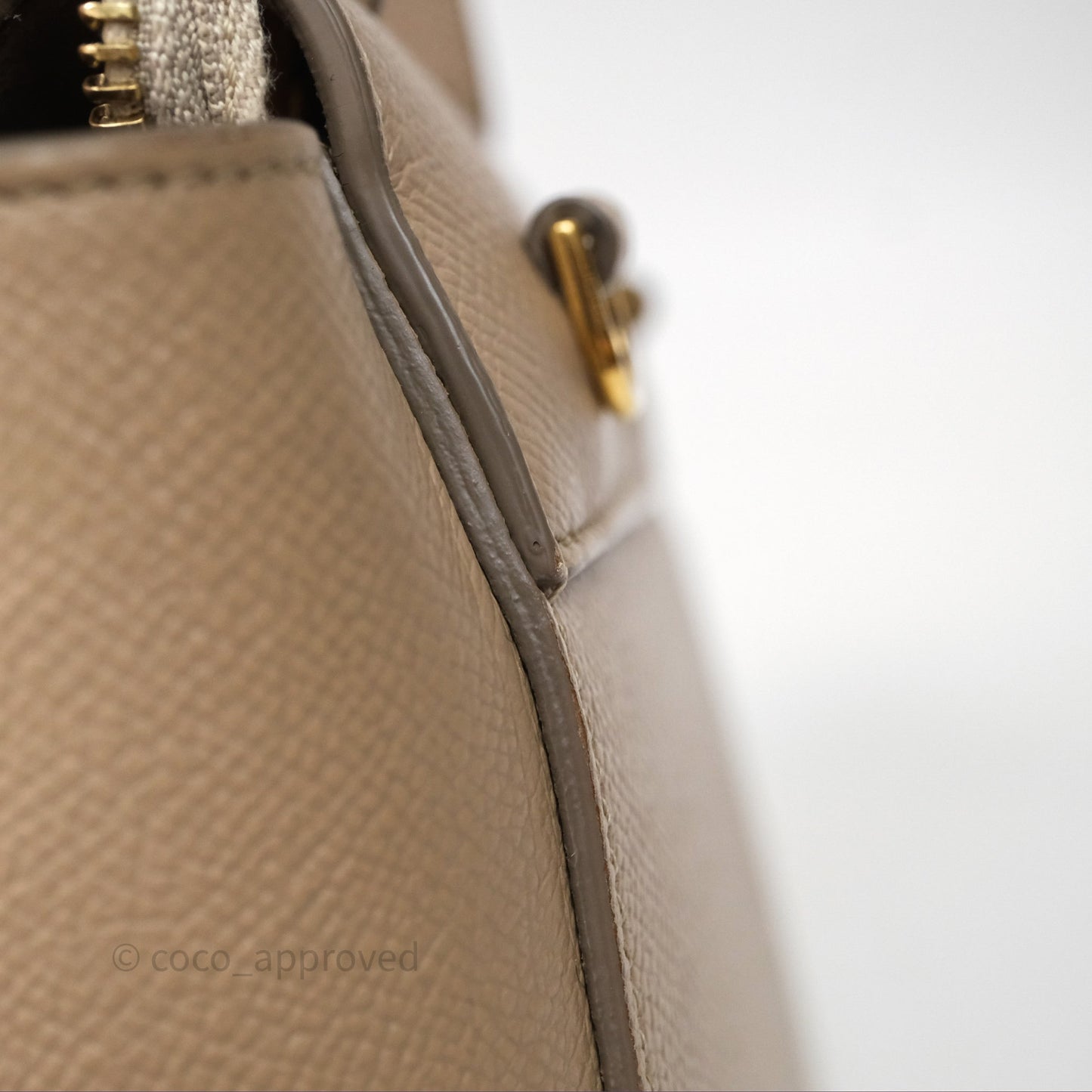 Celine Pico Belt Bag Beige Grained Calfskin Gold Hardware