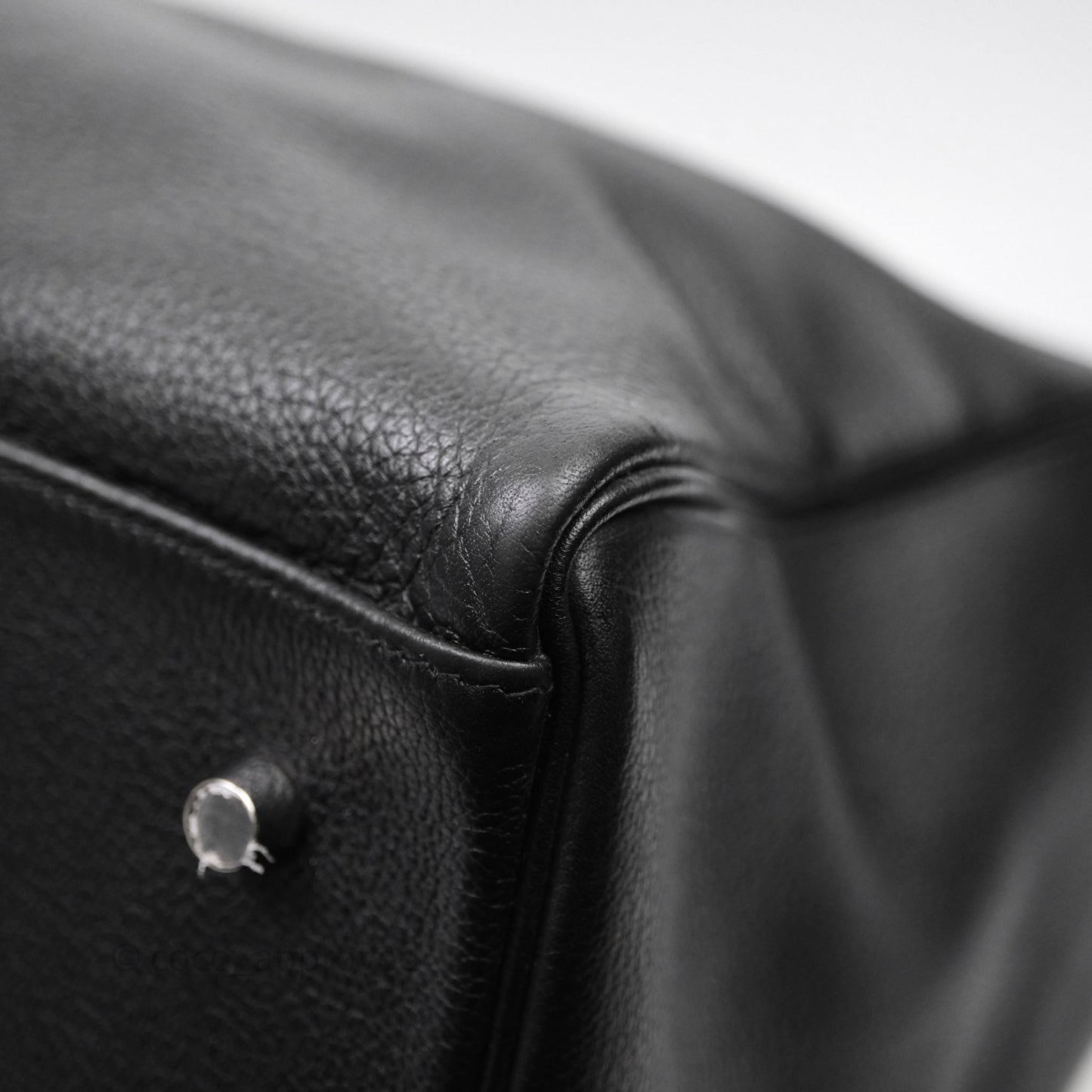 Hermès Kelly Voyage 50 Noir 89 Novillo Palladium Hardware