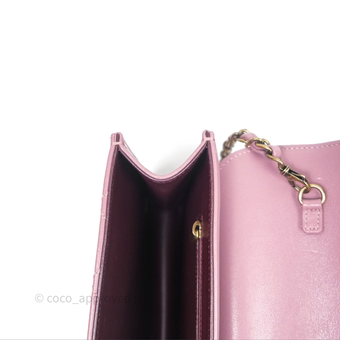 Chanel Beauty Lock Flap Bag Purple Aged Gold Hardware