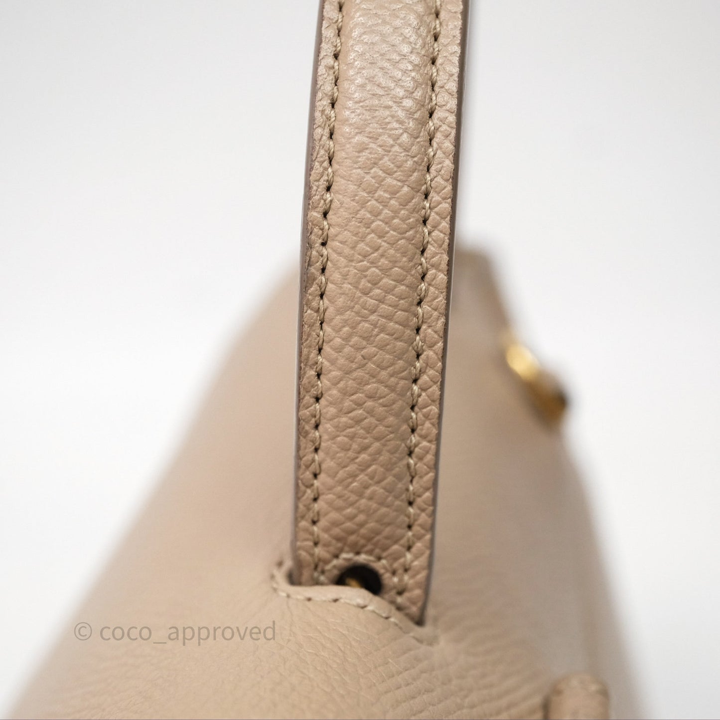 Celine Pico Belt Bag Beige Grained Calfskin Gold Hardware