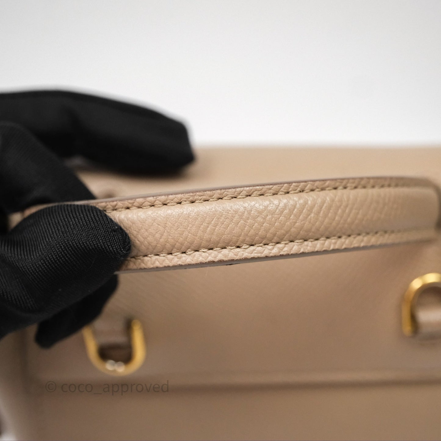 Celine Pico Belt Bag Beige Grained Calfskin Gold Hardware