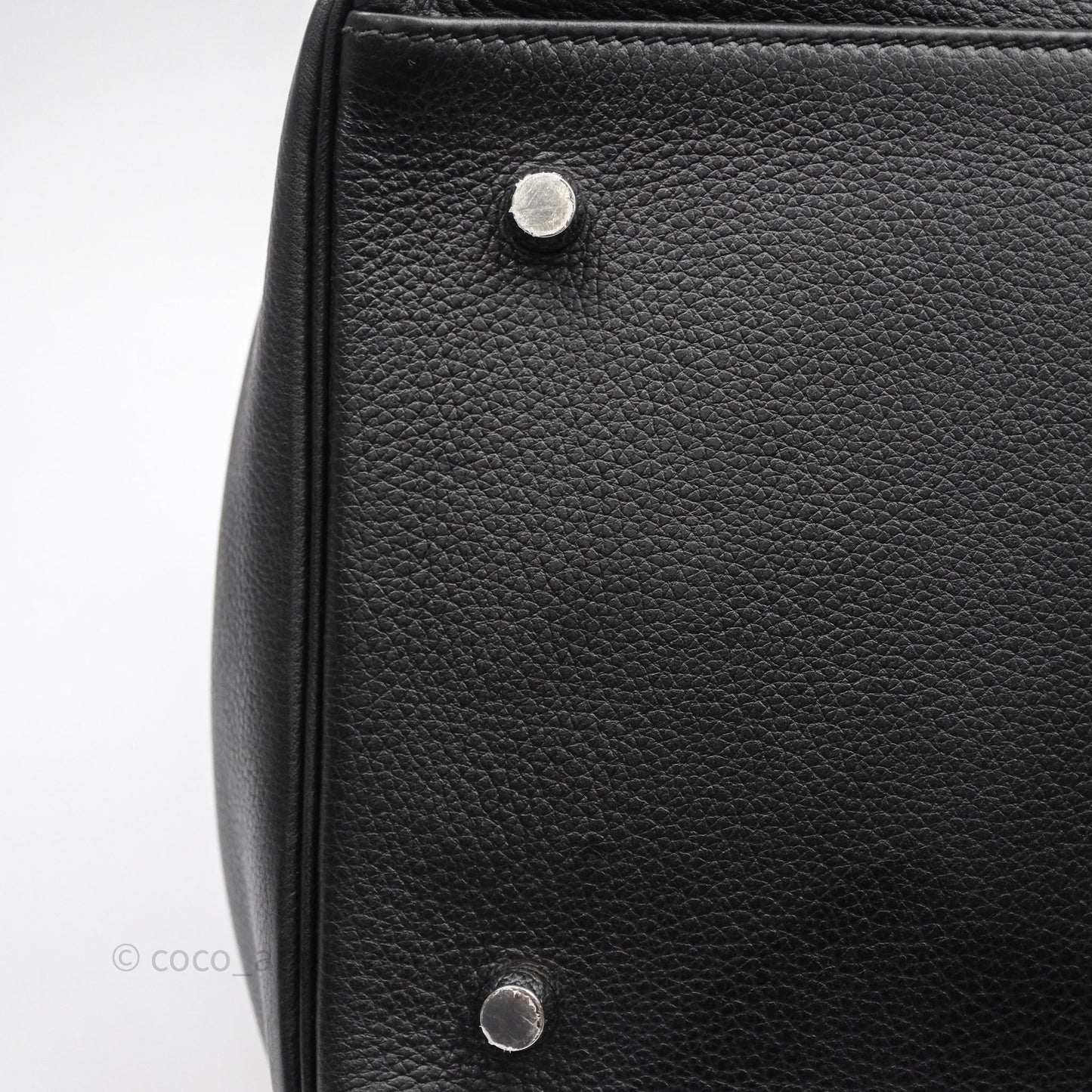 Hermès Kelly Voyage 50 Noir 89 Novillo Palladium Hardware