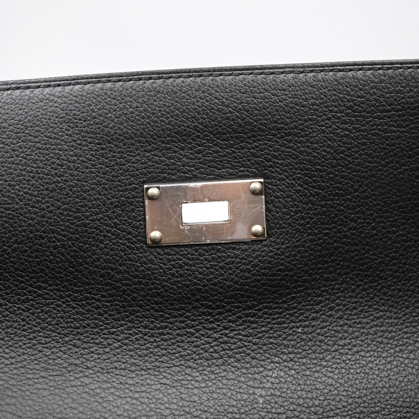 Hermès Kelly Voyage 50 Noir 89 Novillo Palladium Hardware