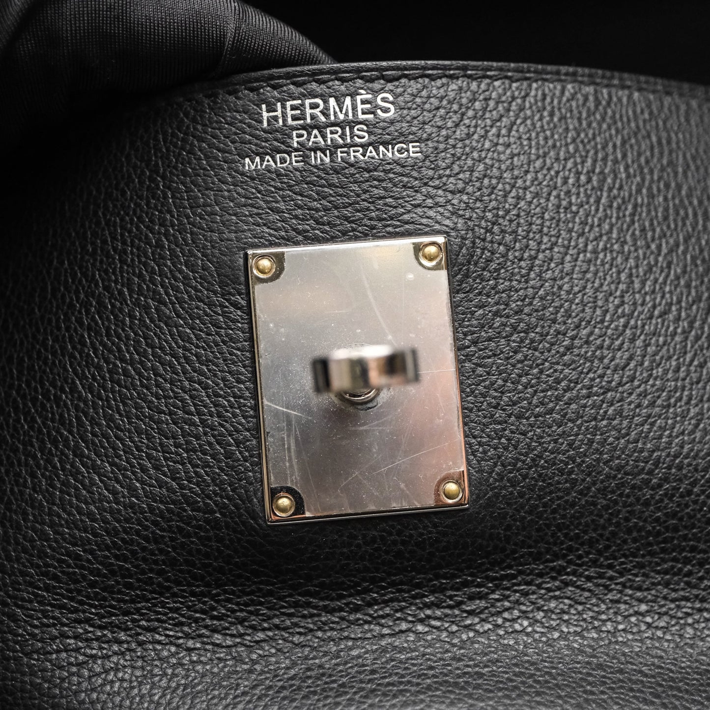 Hermès Kelly Voyage 50 Noir 89 Novillo Palladium Hardware