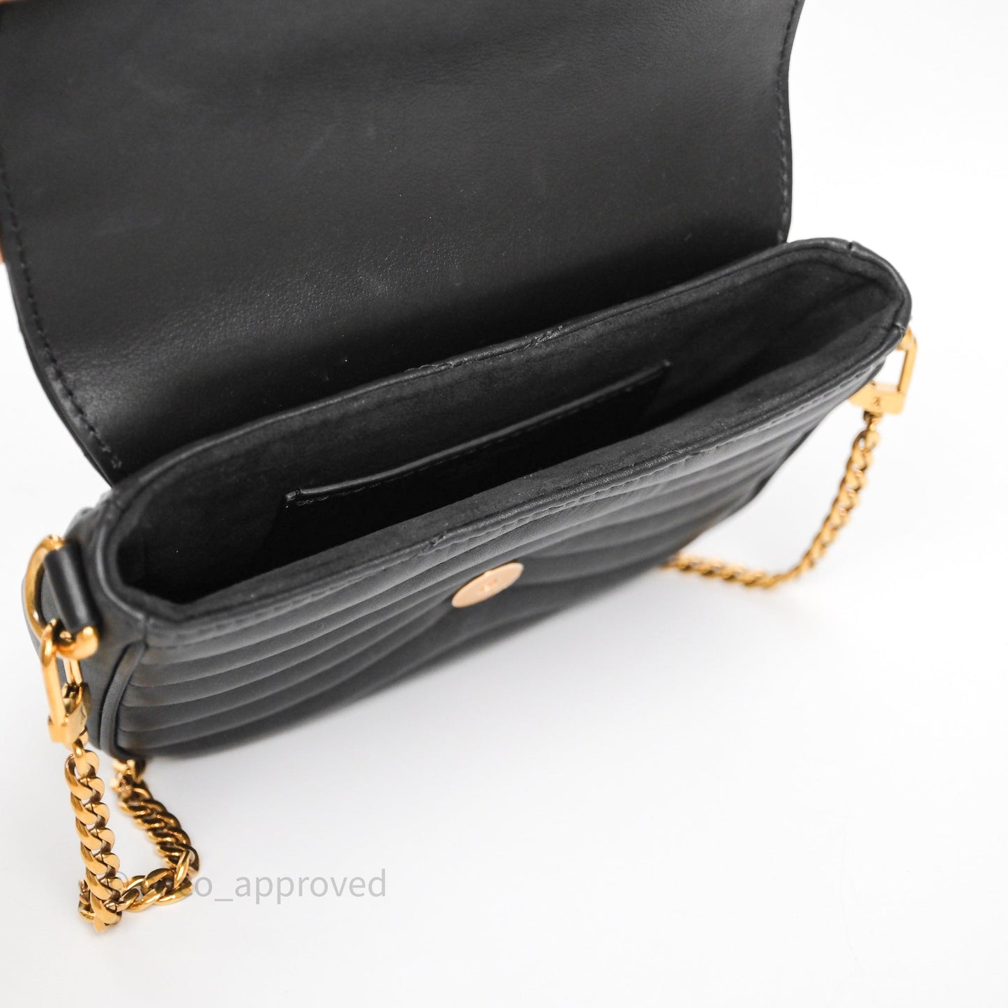 Louis Vuitton Black New Wave Multi Pochette Gold Hardware