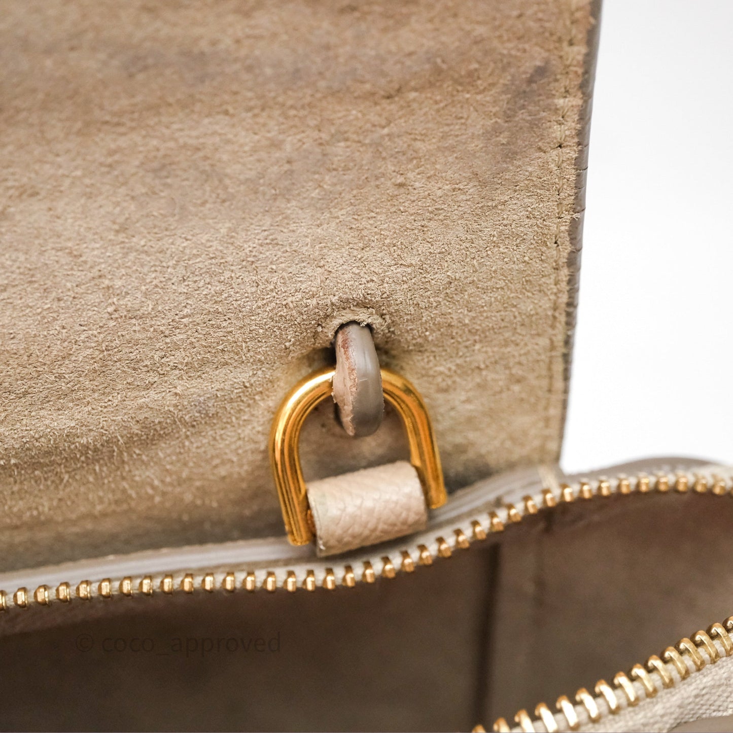 Celine Pico Belt Bag Beige Grained Calfskin Gold Hardware