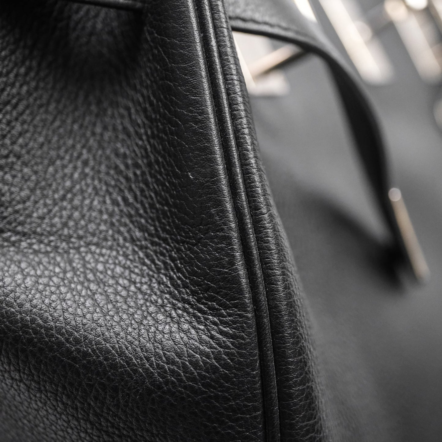 Hermès Kelly Voyage 50 Noir 89 Novillo Palladium Hardware