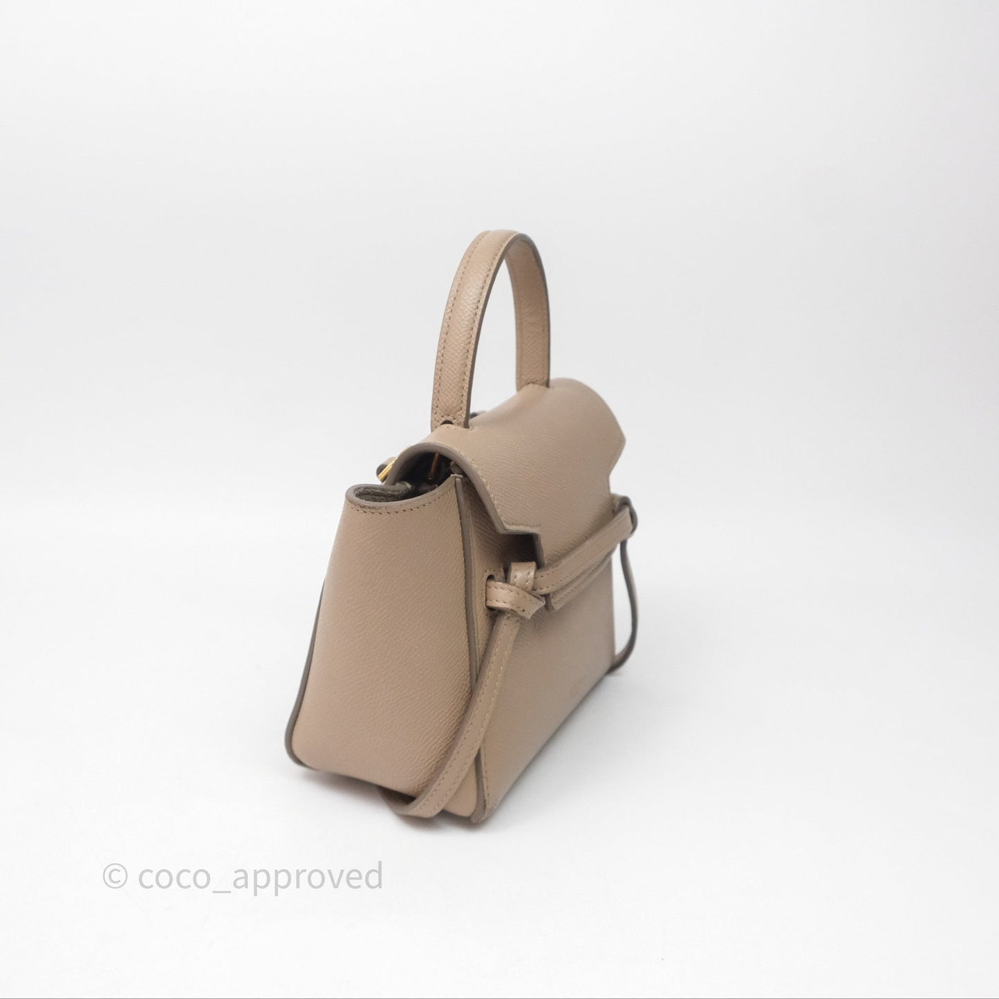 Celine Pico Belt Bag Beige Grained Calfskin Gold Hardware