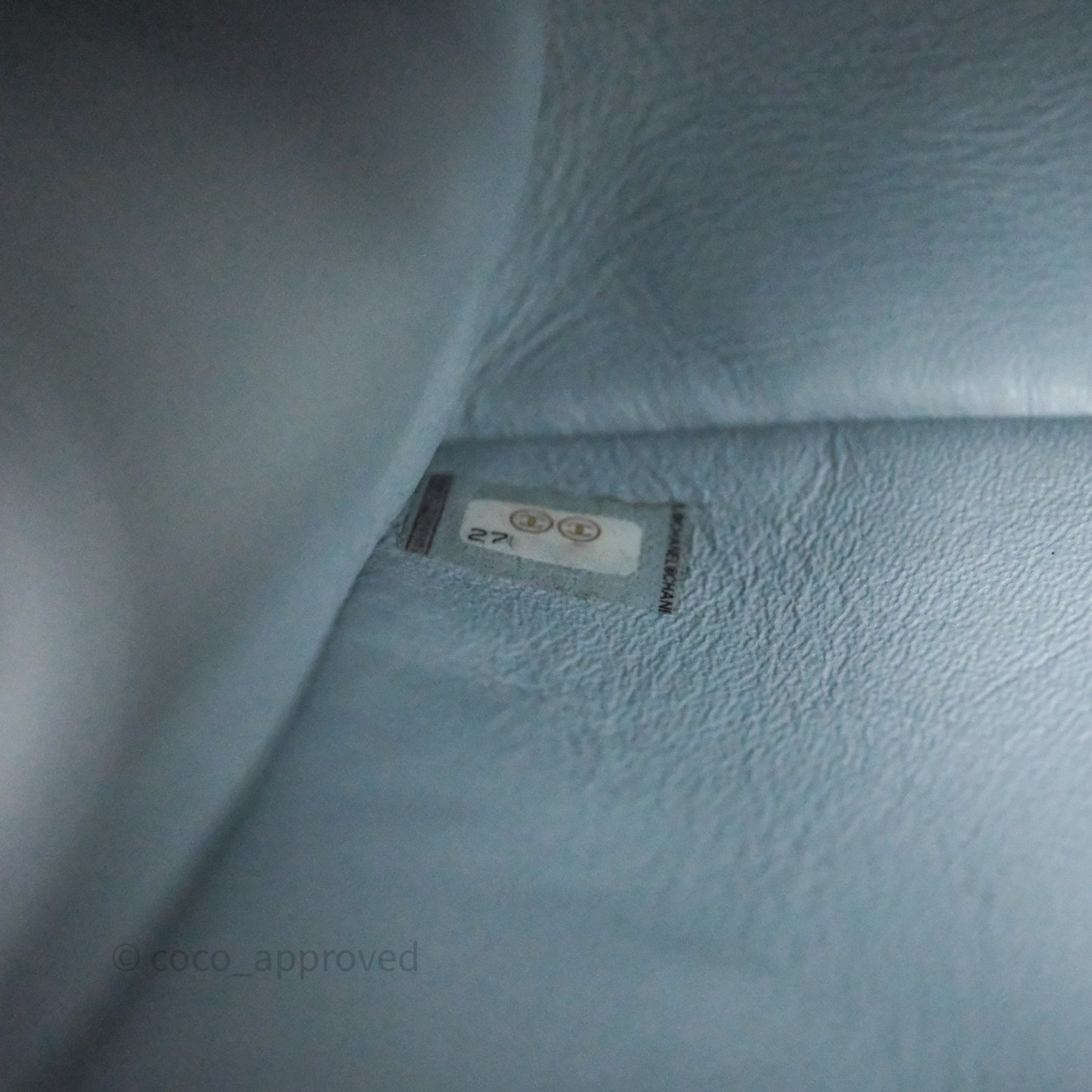 Chanel Reissue 225 Quilted Grey Blue Calfskin Aged Gold Hardware