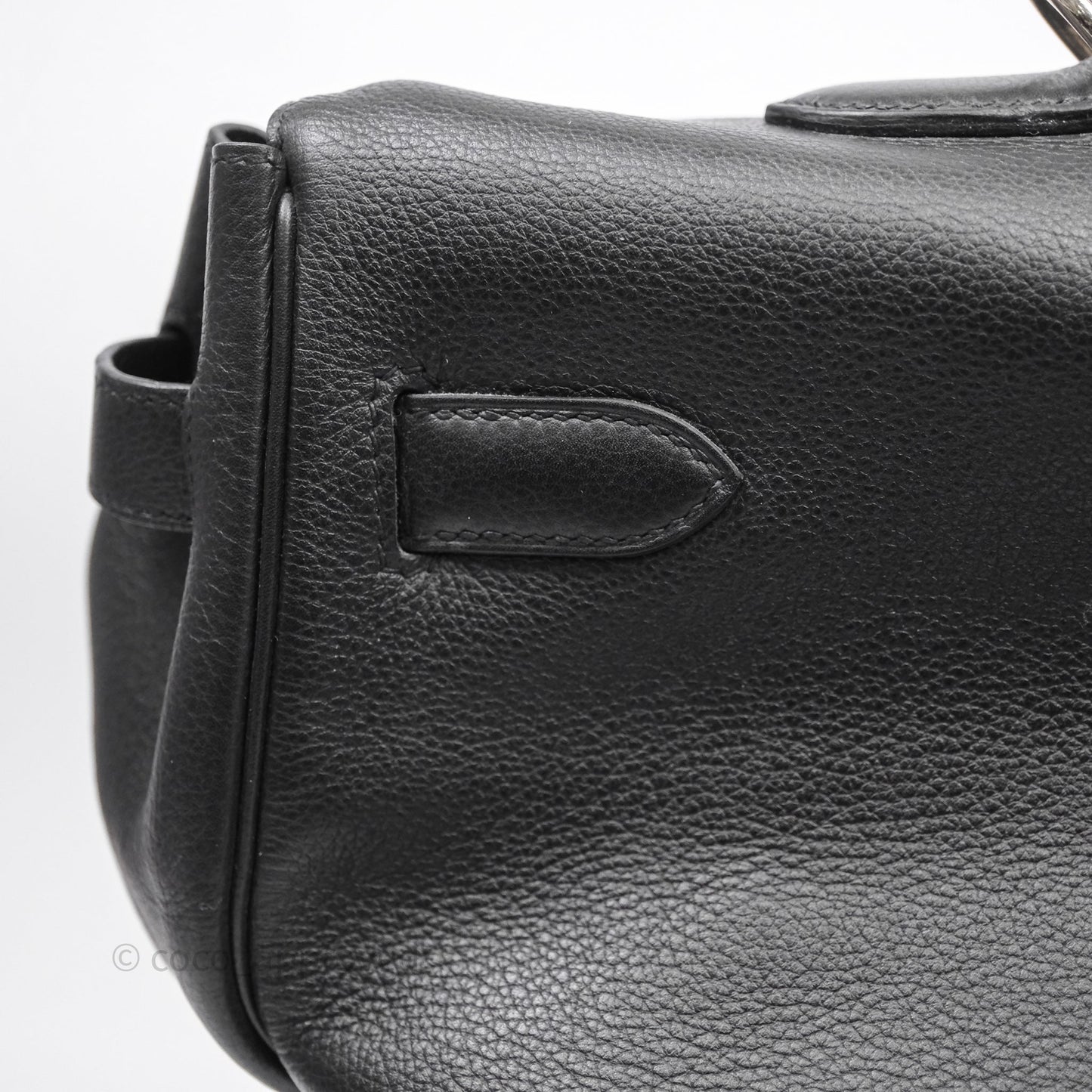 Hermès Kelly Voyage 50 Noir 89 Novillo Palladium Hardware
