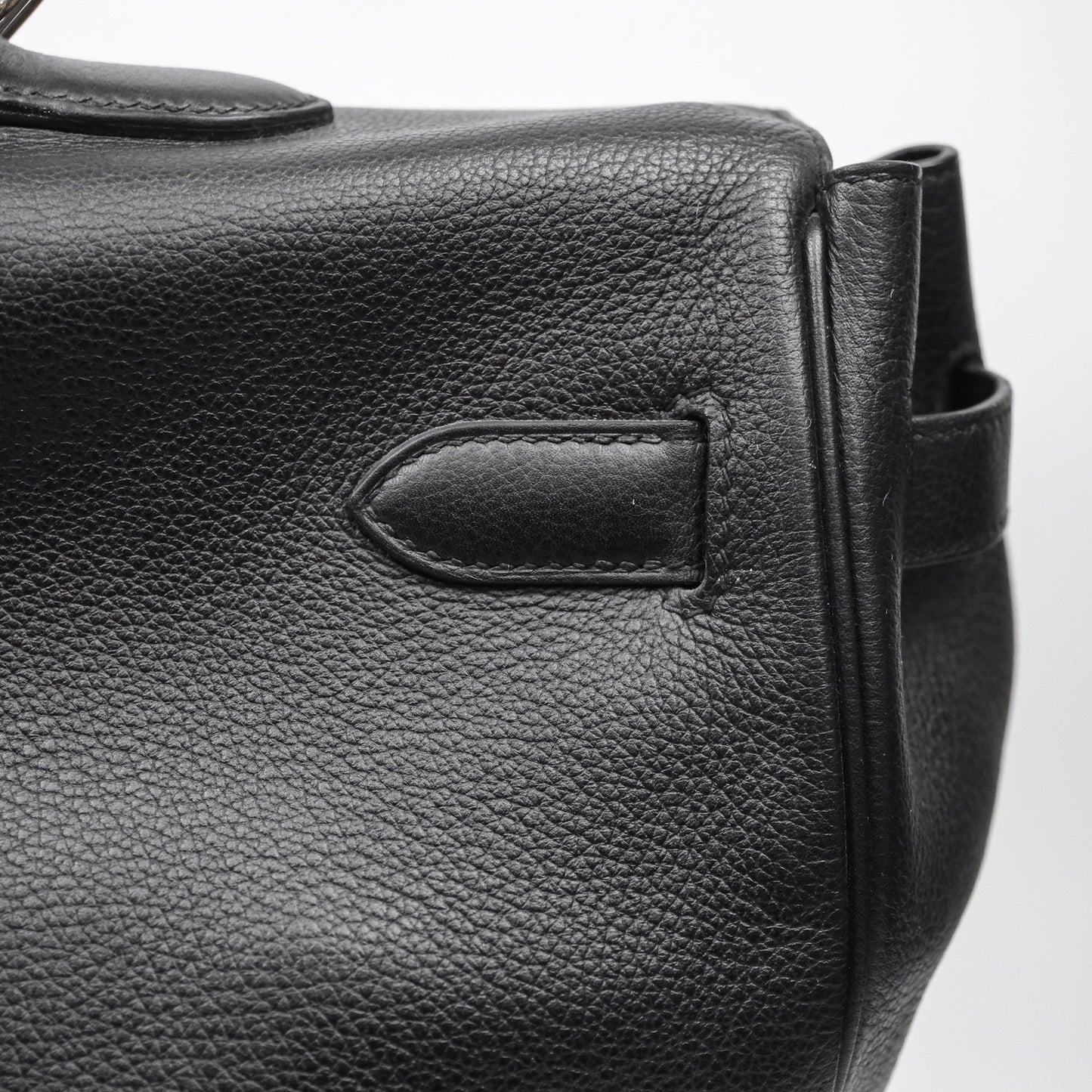 Hermès Kelly Voyage 50 Noir 89 Novillo Palladium Hardware