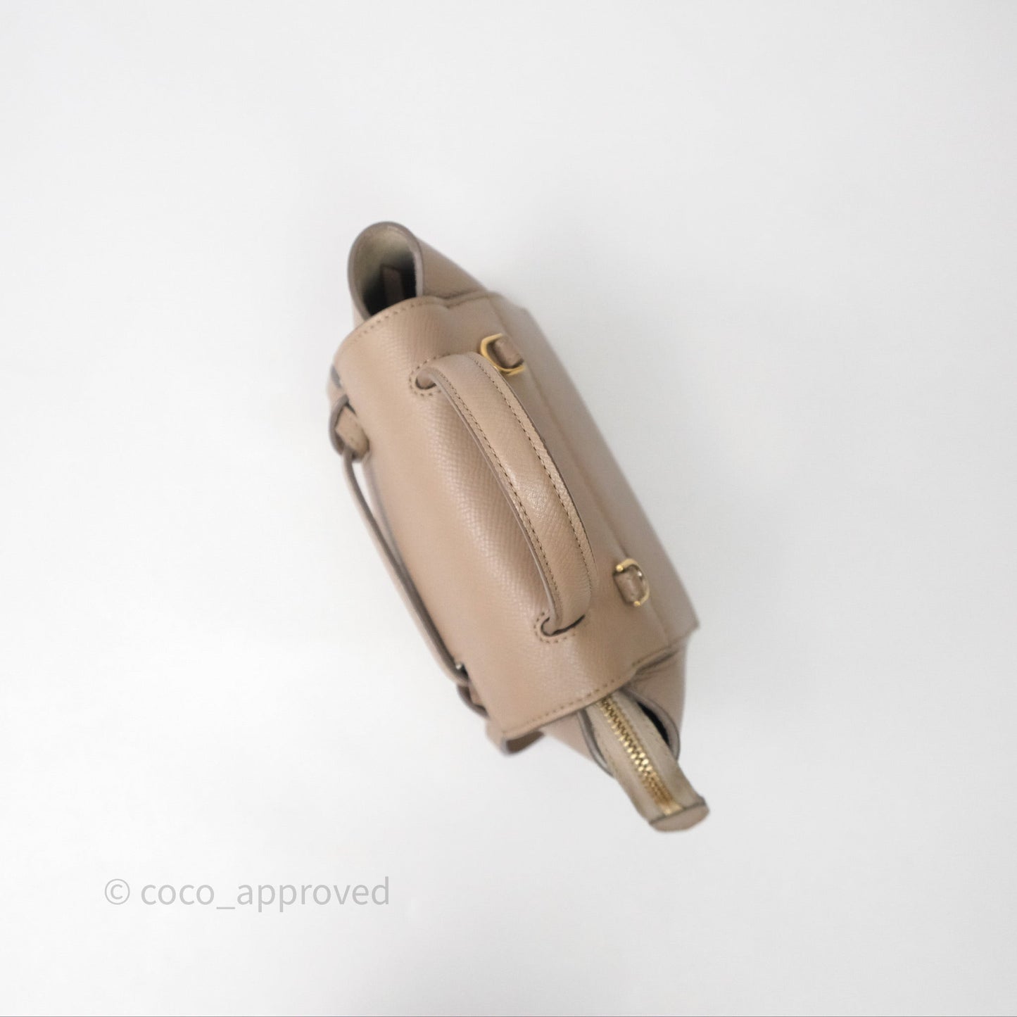 Celine Pico Belt Bag Beige Grained Calfskin Gold Hardware