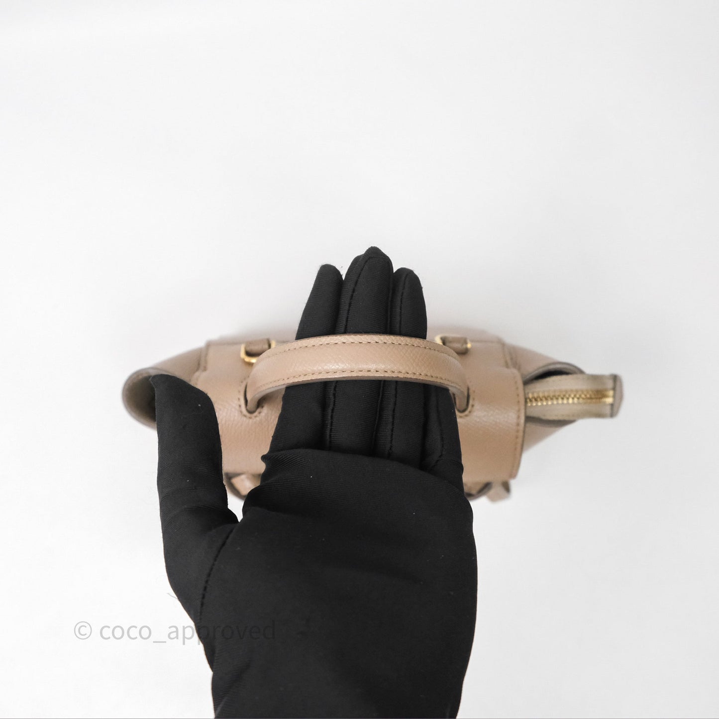Celine Pico Belt Bag Beige Grained Calfskin Gold Hardware