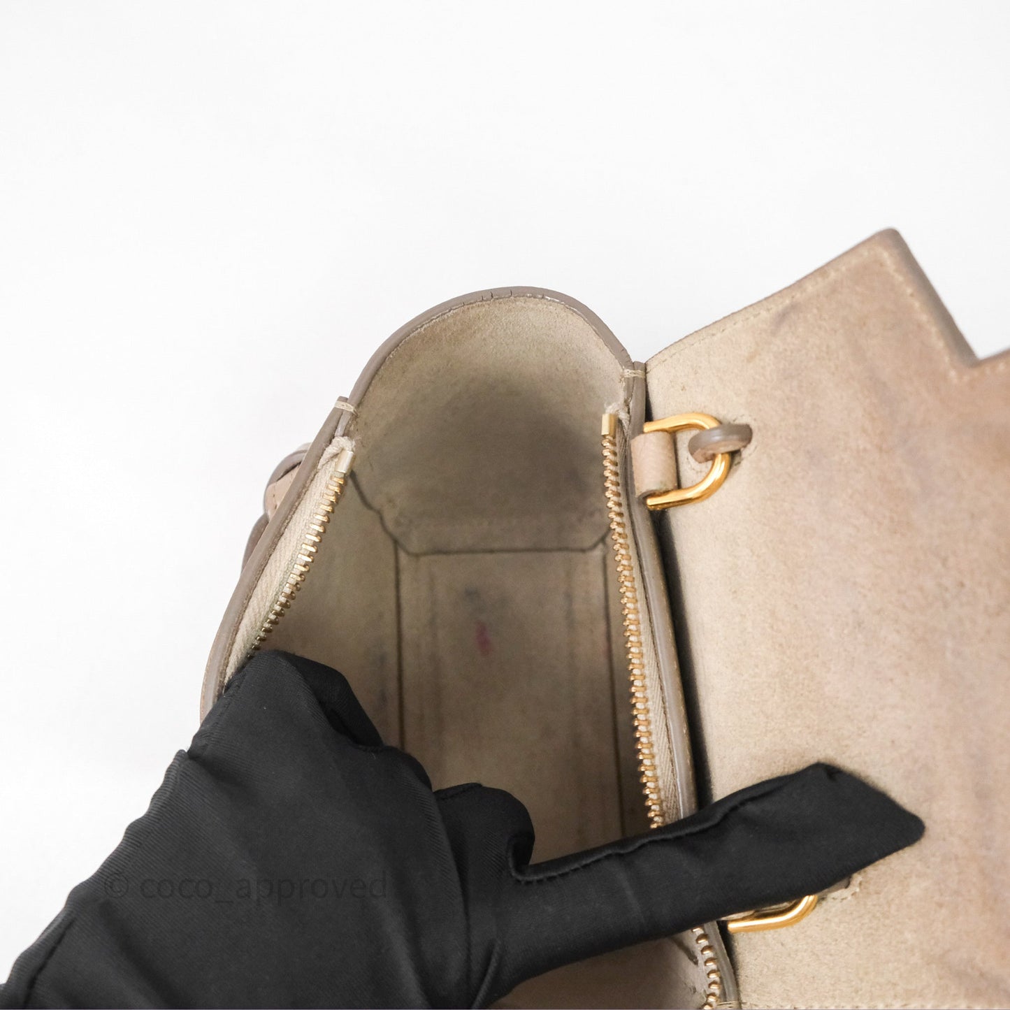 Celine Pico Belt Bag Beige Grained Calfskin Gold Hardware