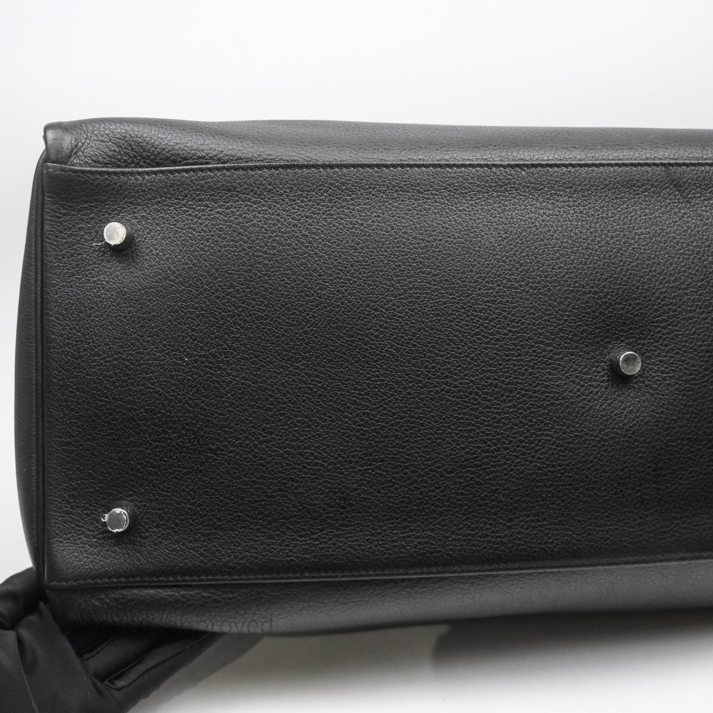 Hermès Kelly Voyage 50 Noir 89 Novillo Palladium Hardware
