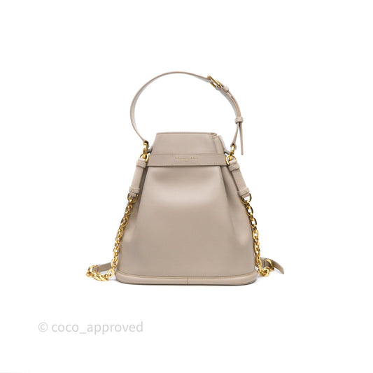 Christian Dior Medium C'est Dior Bag Beige CD-Embossed Calfskin Gold Hardware