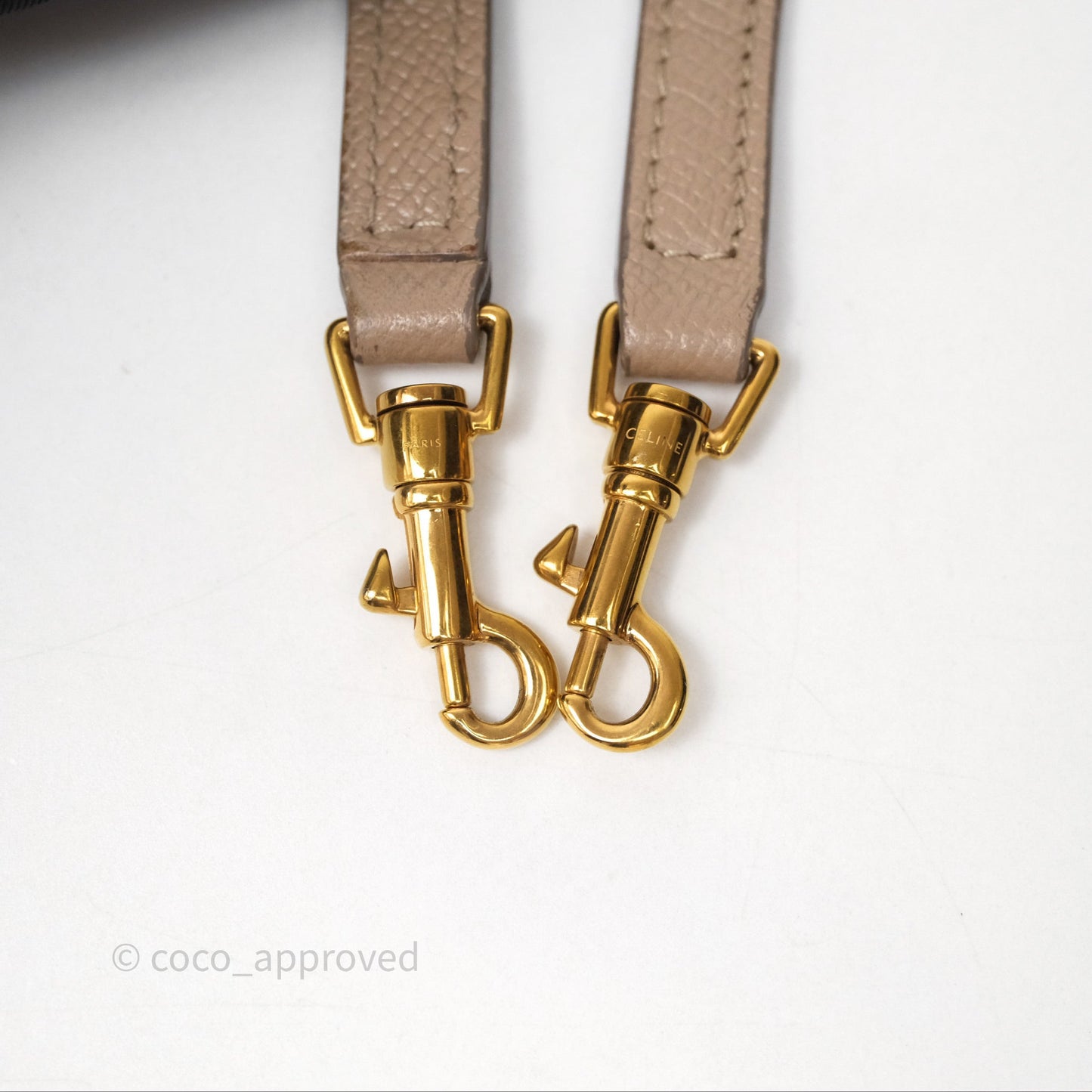 Celine Pico Belt Bag Beige Grained Calfskin Gold Hardware