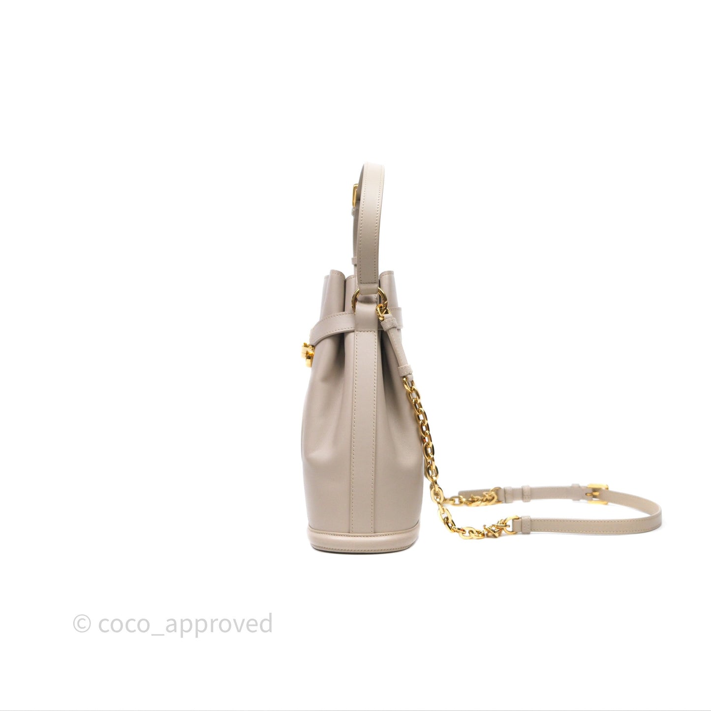 Christian Dior Medium C'est Dior Bag Beige CD-Embossed Calfskin Gold Hardware