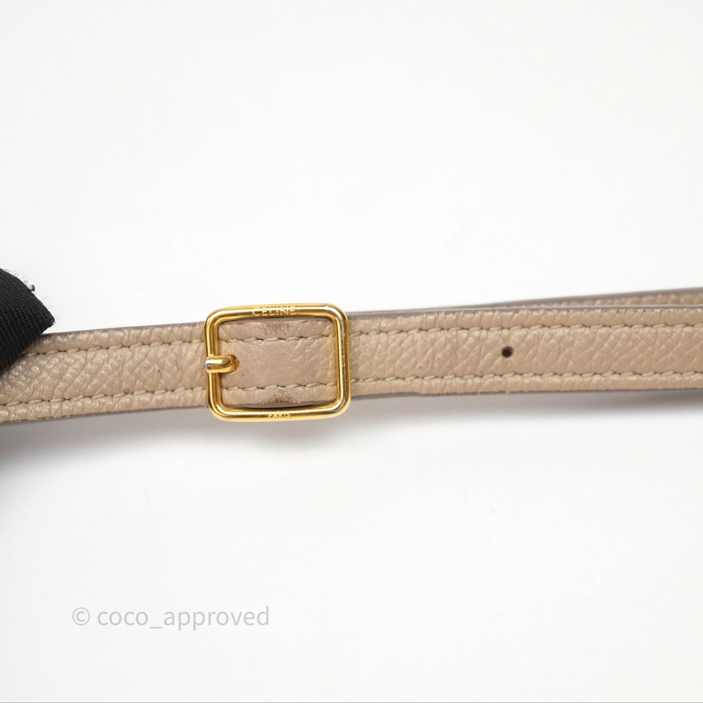 Celine Pico Belt Bag Beige Grained Calfskin Gold Hardware