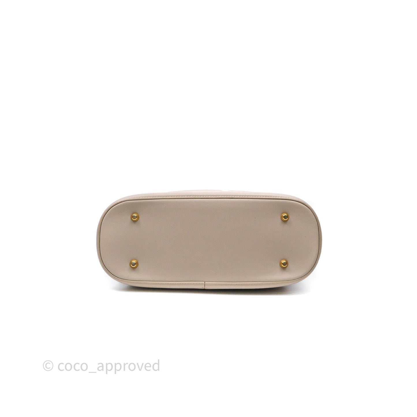 Christian Dior Medium C'est Dior Bag Beige CD-Embossed Calfskin Gold Hardware