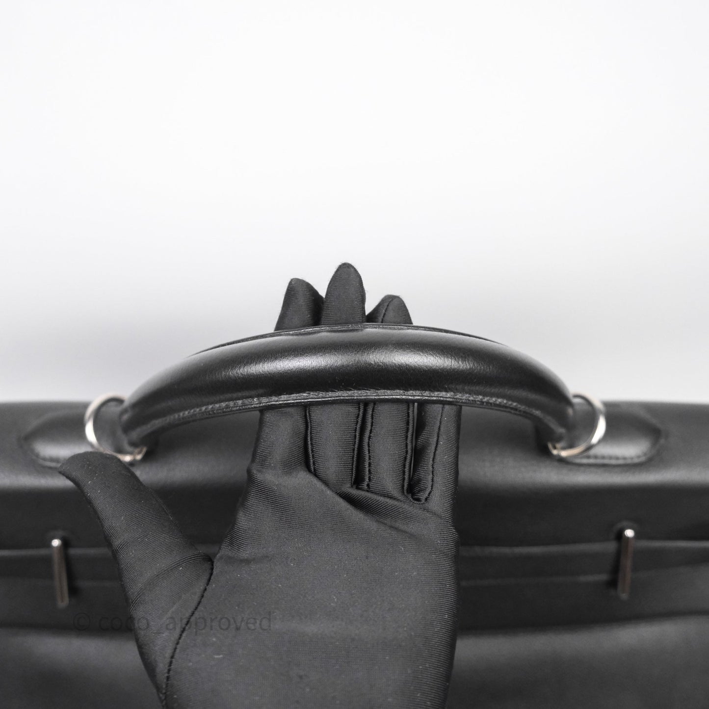 Hermès Kelly Voyage 50 Noir 89 Novillo Palladium Hardware