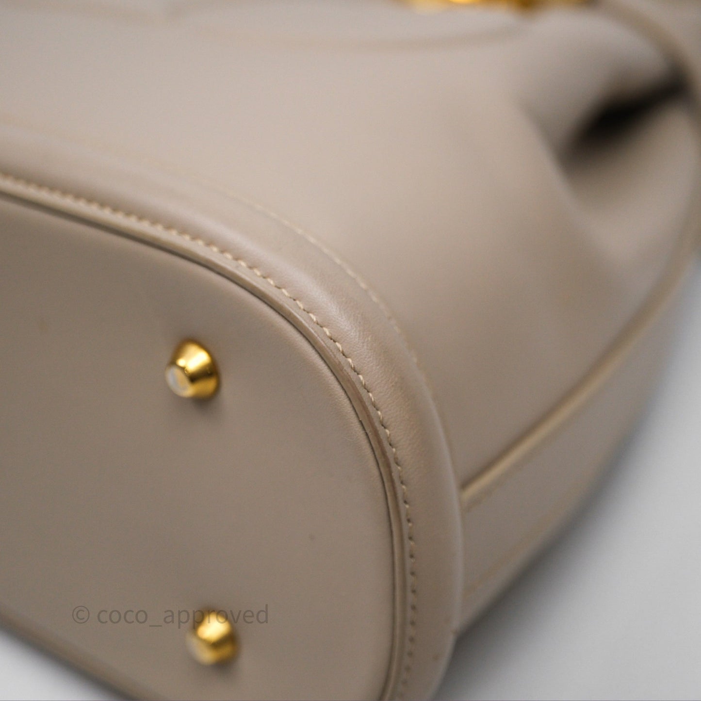 Christian Dior Medium C'est Dior Bag Beige CD-Embossed Calfskin Gold Hardware