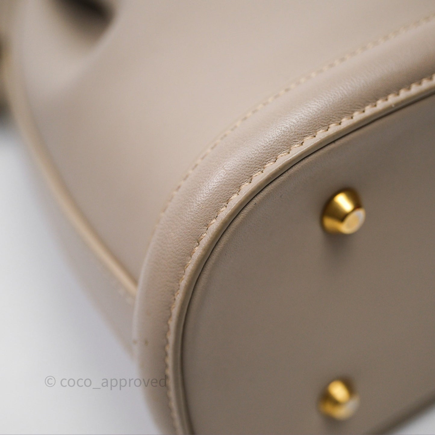 Christian Dior Medium C'est Dior Bag Beige CD-Embossed Calfskin Gold Hardware