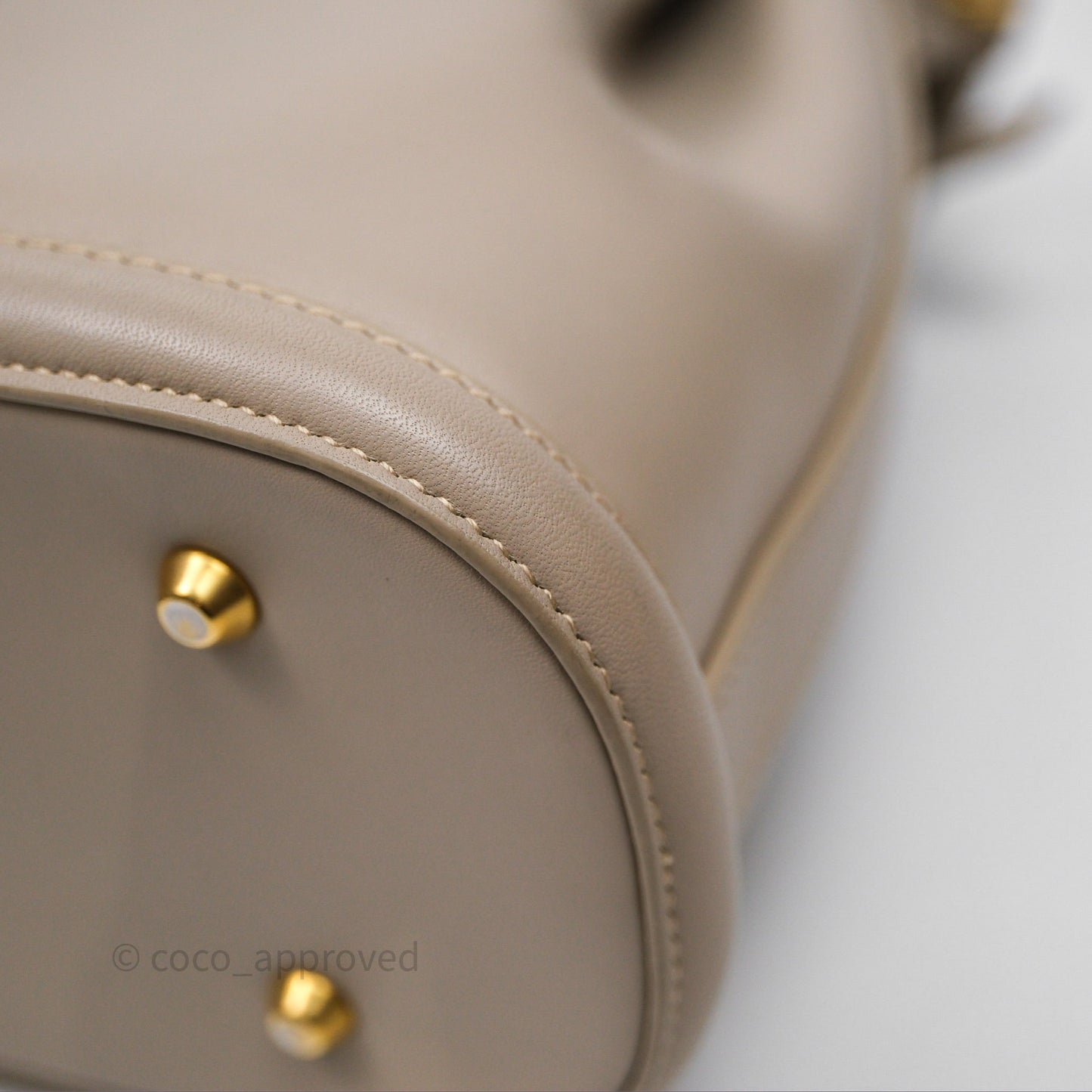 Christian Dior Medium C'est Dior Bag Beige CD-Embossed Calfskin Gold Hardware