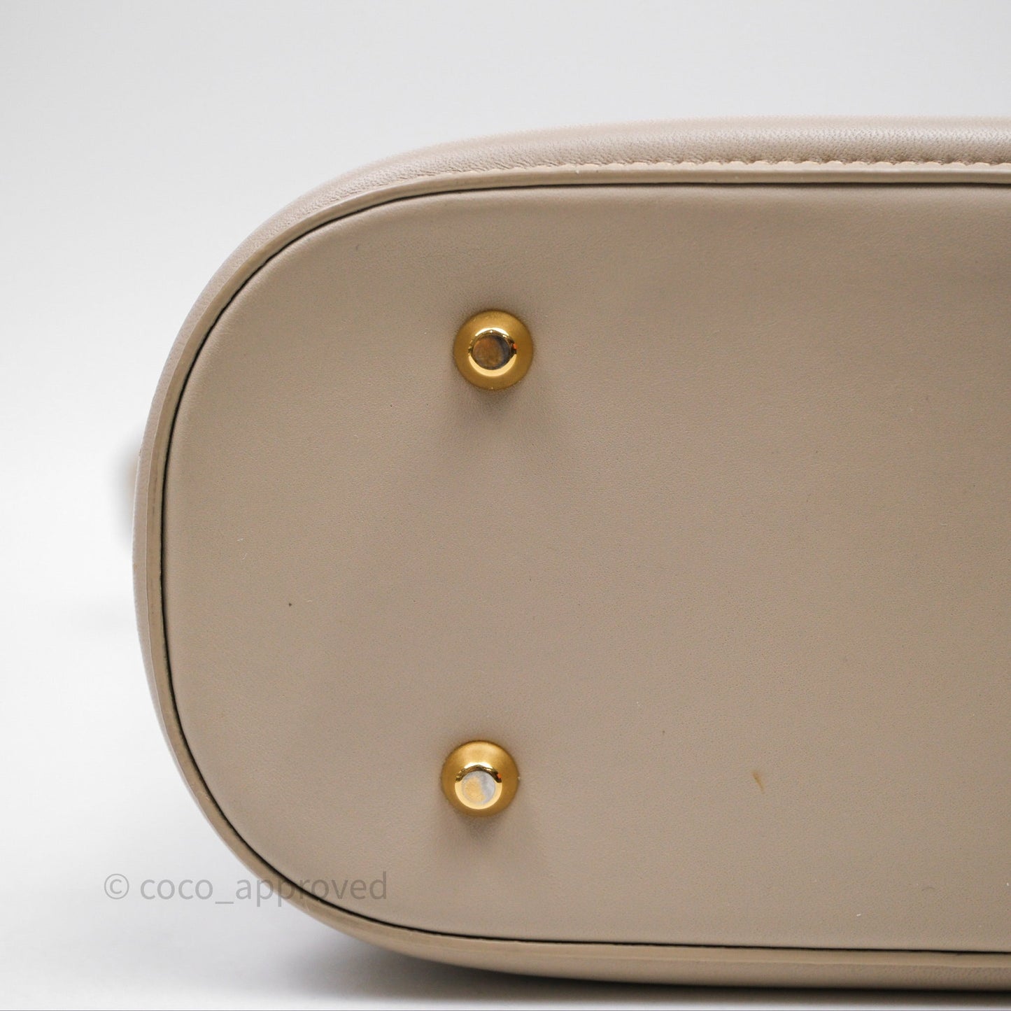 Christian Dior Medium C'est Dior Bag Beige CD-Embossed Calfskin Gold Hardware