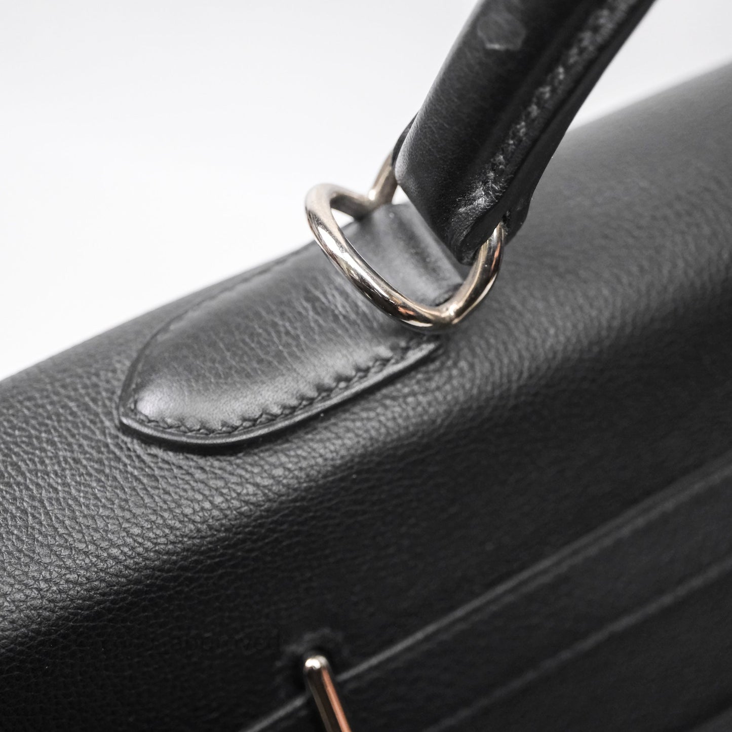 Hermès Kelly Voyage 50 Noir 89 Novillo Palladium Hardware