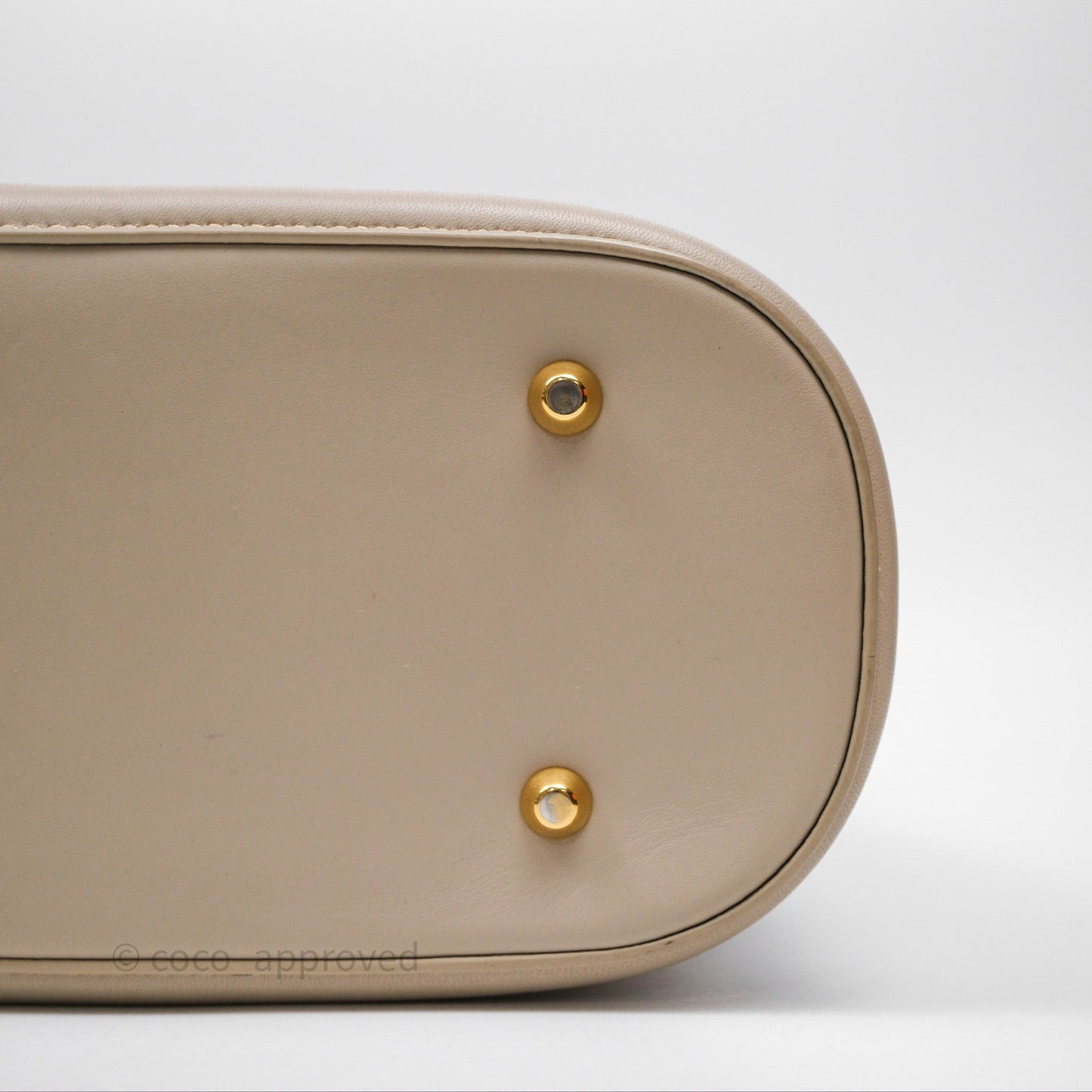 Christian Dior Medium C'est Dior Bag Beige CD-Embossed Calfskin Gold Hardware