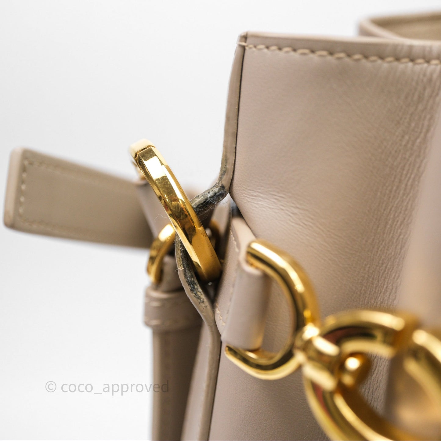 Christian Dior Medium C'est Dior Bag Beige CD-Embossed Calfskin Gold Hardware