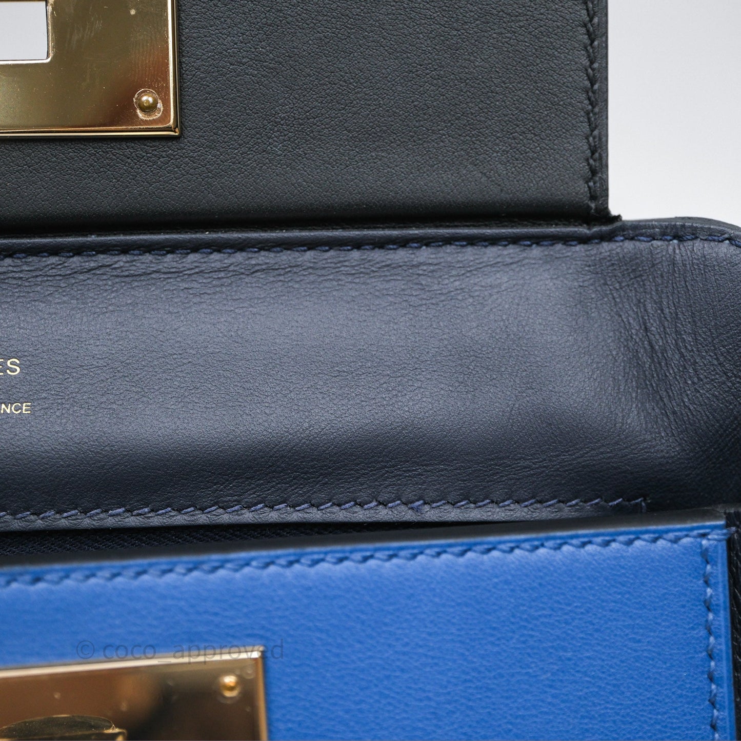Hermès 24/24 21 Mini Multico Veau Evercolor/ Swift Blnuit/ Caban/ Noir/ Blfrance Gold Hardware