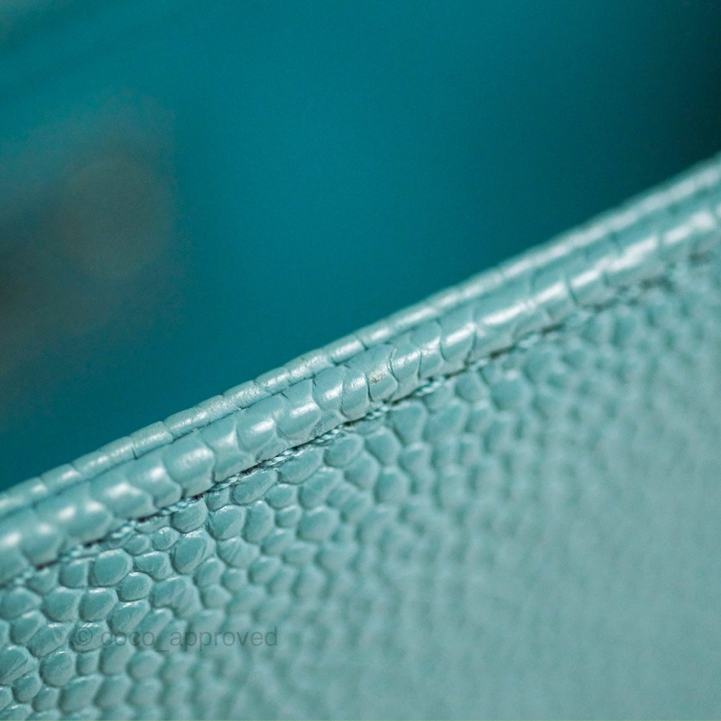 Chanel Quilted Medium Boy Tiffany Blue Caviar Gold Hardware
