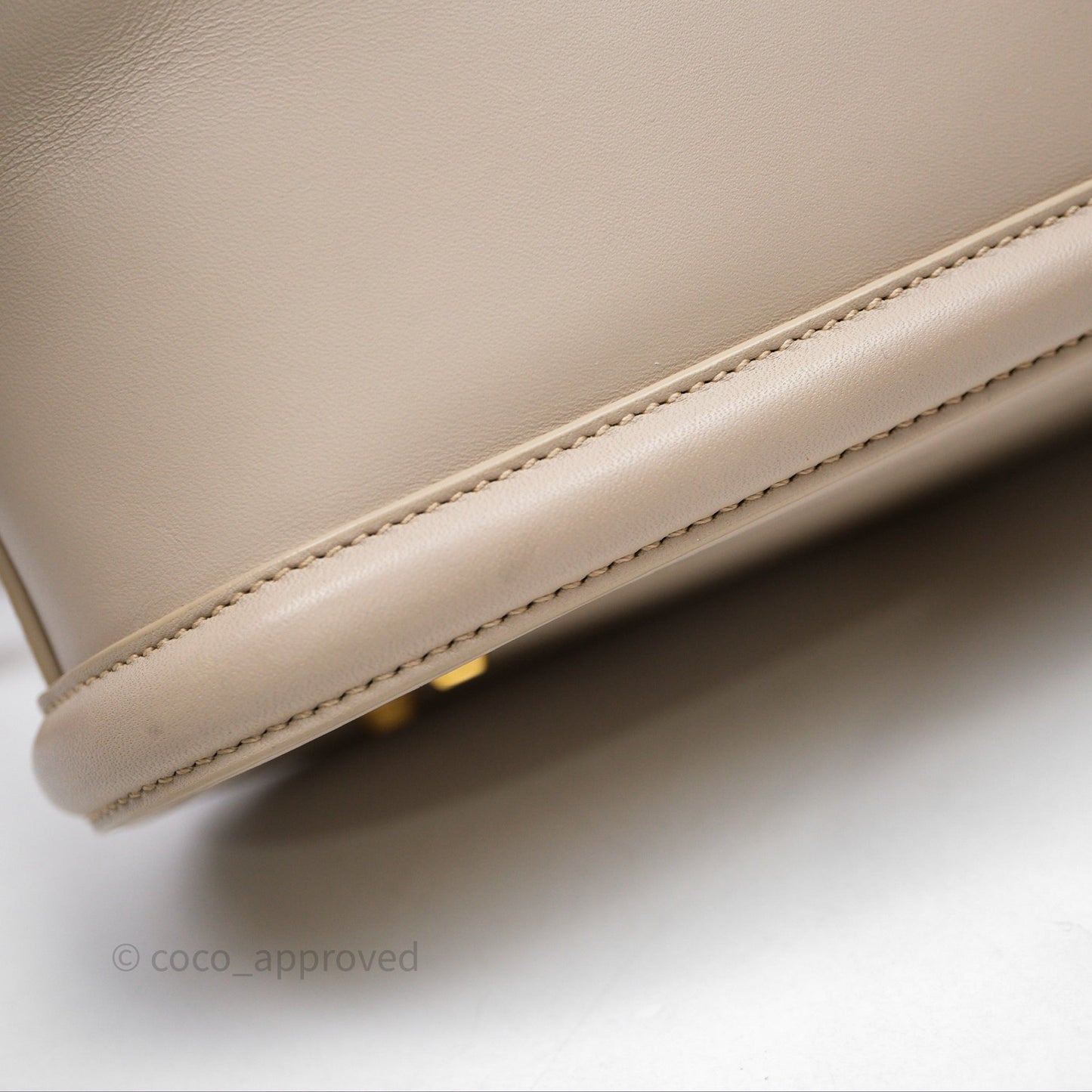 Christian Dior Medium C'est Dior Bag Beige CD-Embossed Calfskin Gold Hardware
