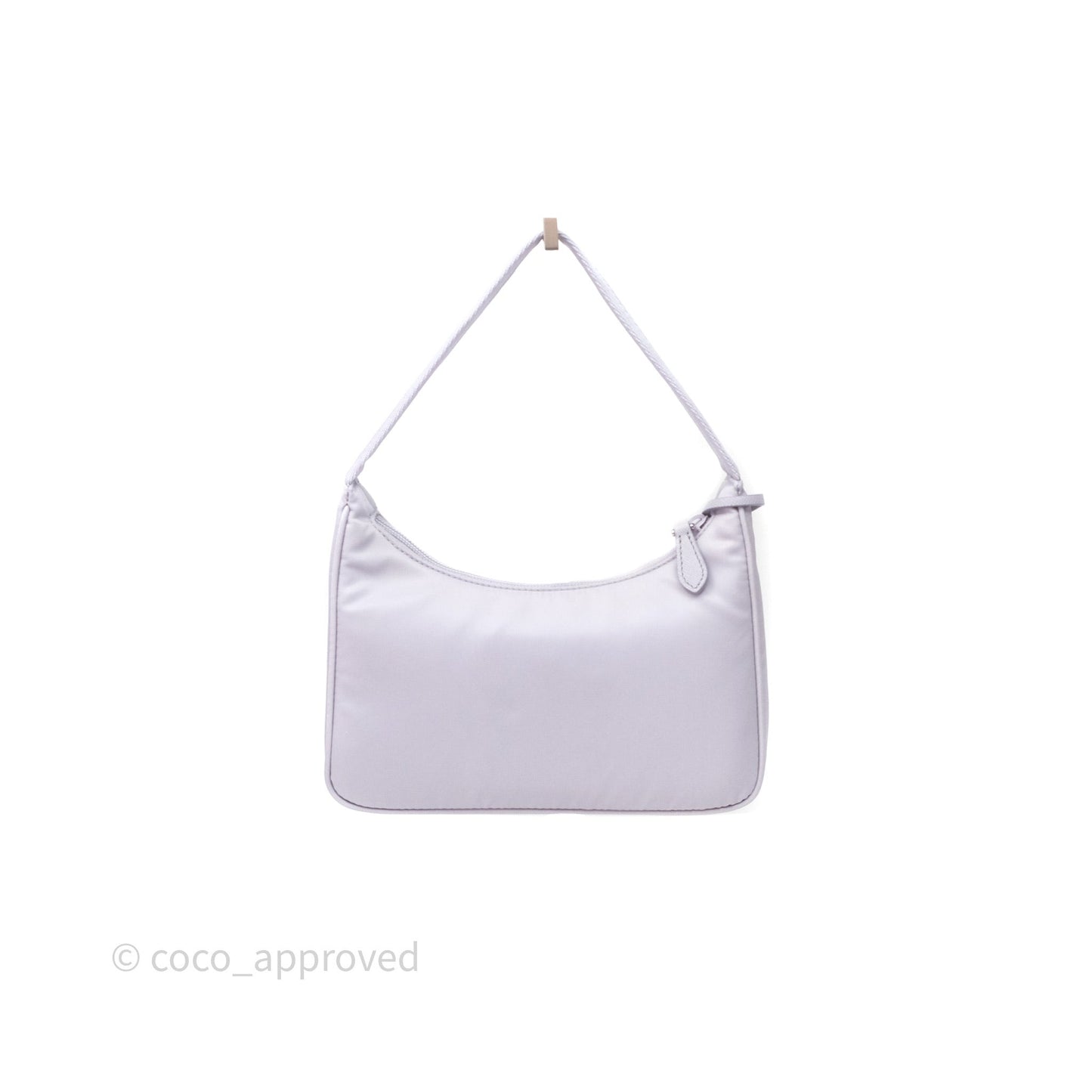 Prada Re-Edition 2000 Nylon Mini Bag Purple Silver Hardware