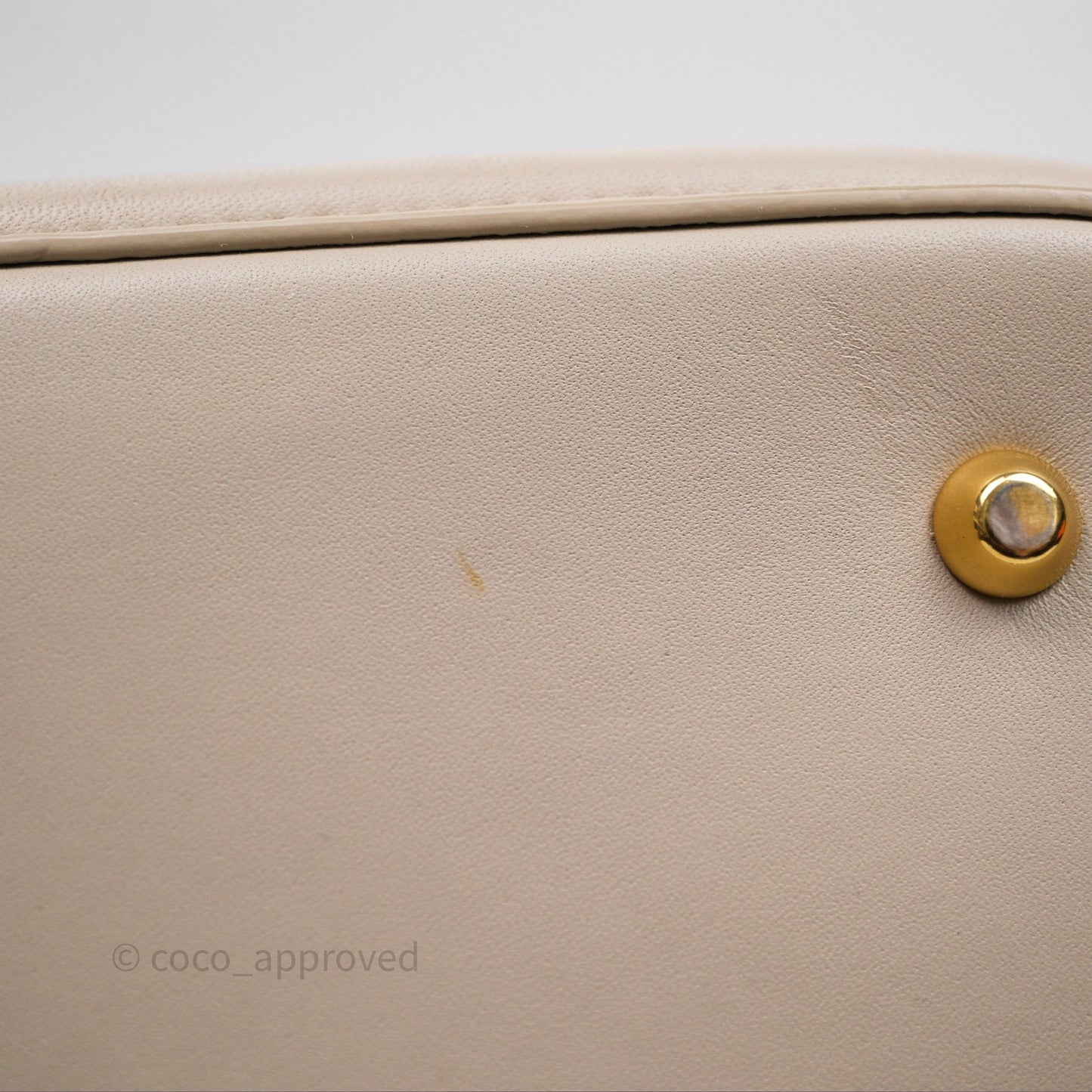 Christian Dior Medium C'est Dior Bag Beige CD-Embossed Calfskin Gold Hardware