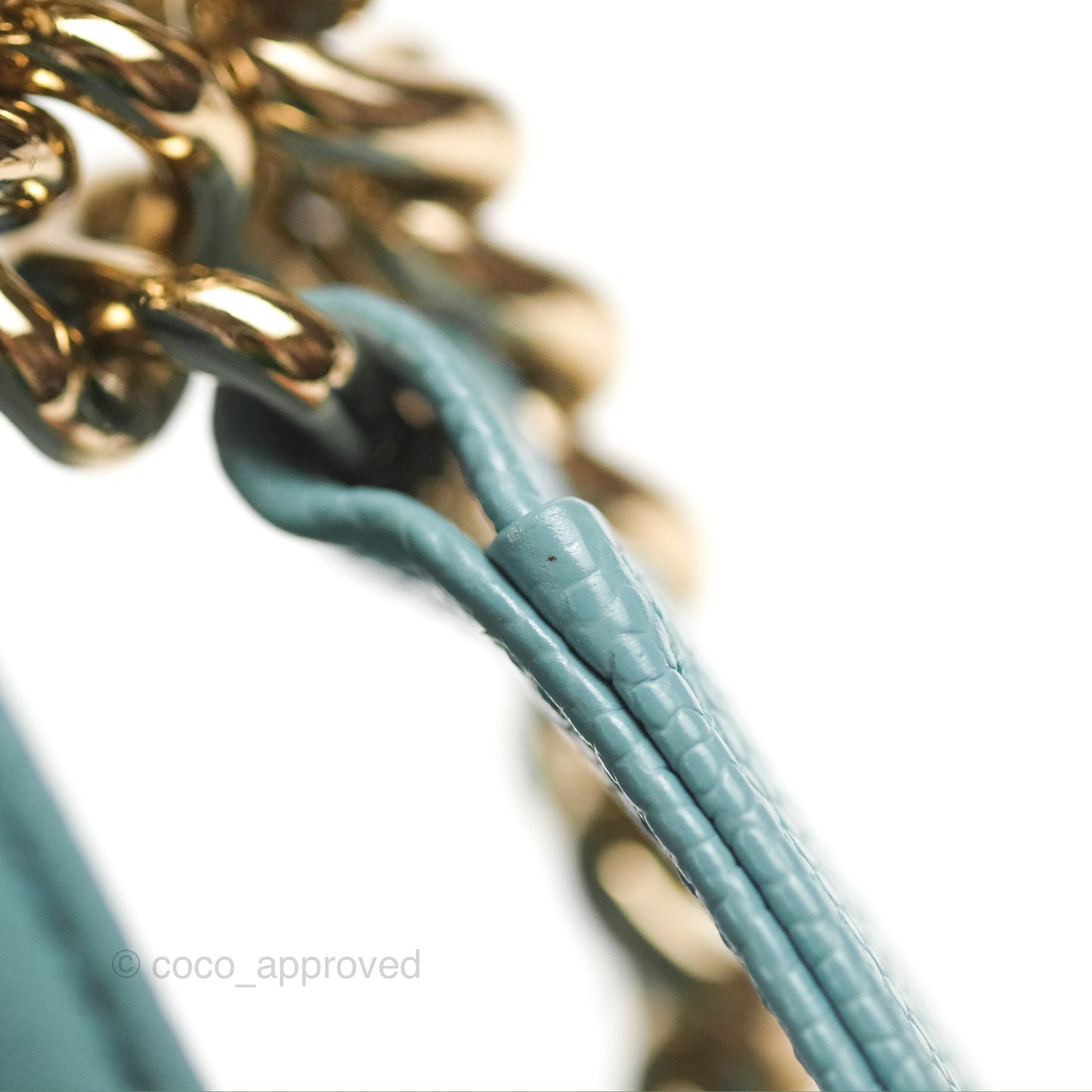 Chanel Quilted Medium Boy Tiffany Blue Caviar Gold Hardware