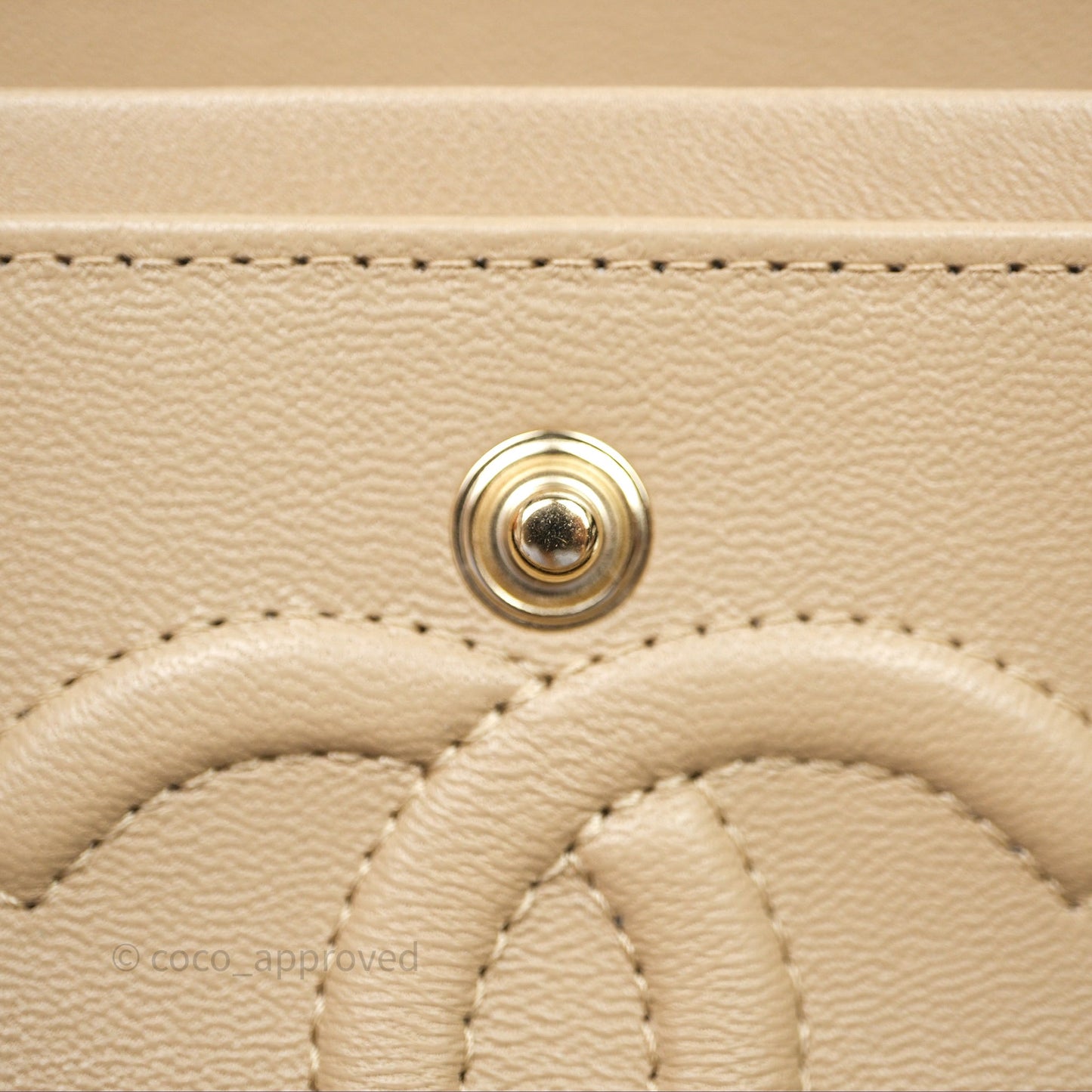 Chanel Small Quilted Classic Flap Beige Lambskin Gold Hardware