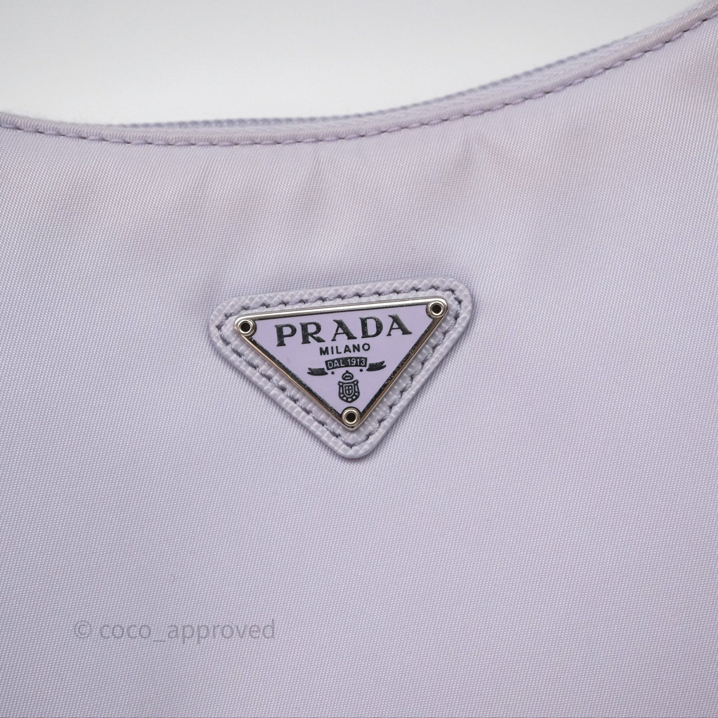 Prada Re-Edition 2000 Nylon Mini Bag Purple Silver Hardware